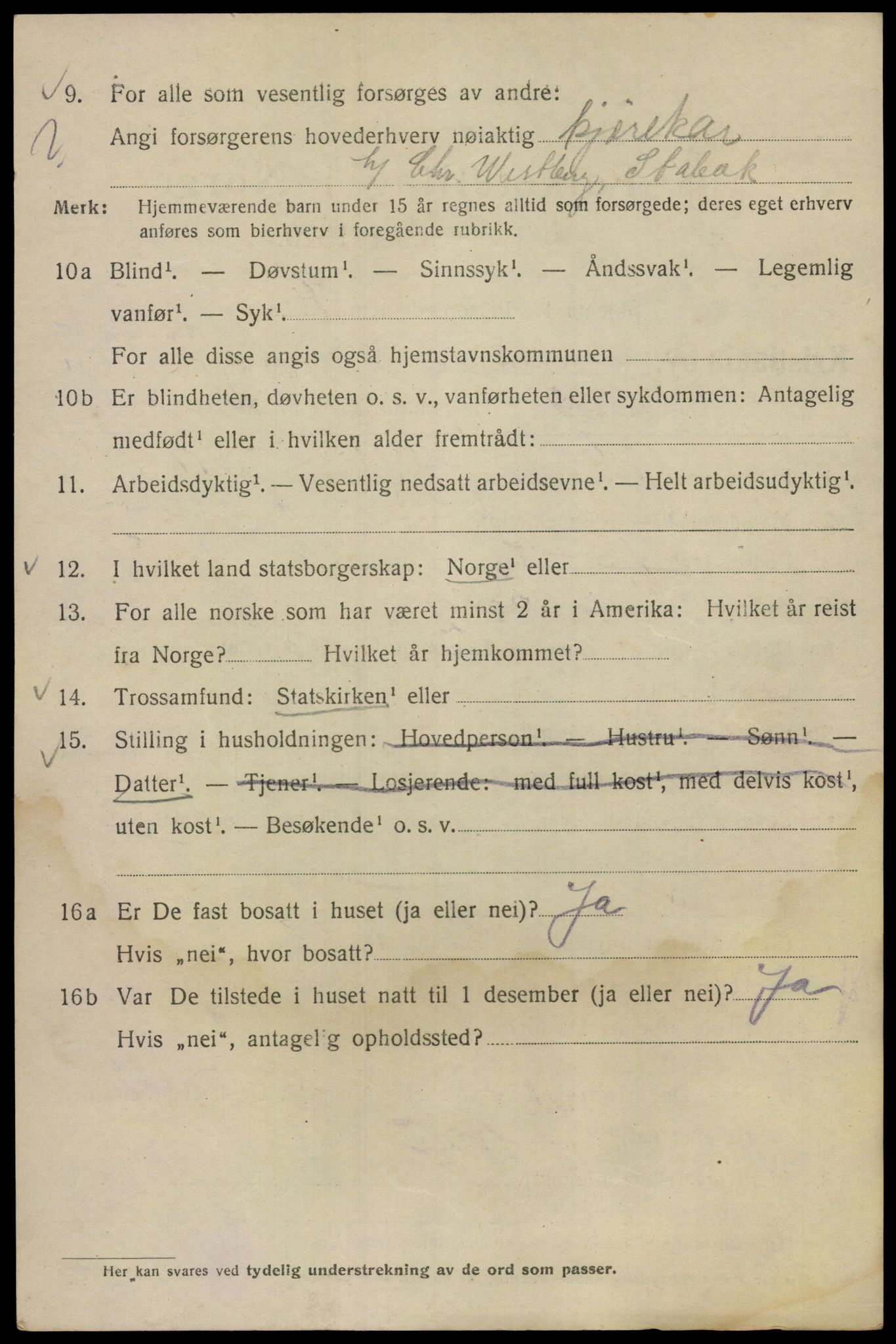 SAO, 1920 census for Kristiania, 1920, p. 174620