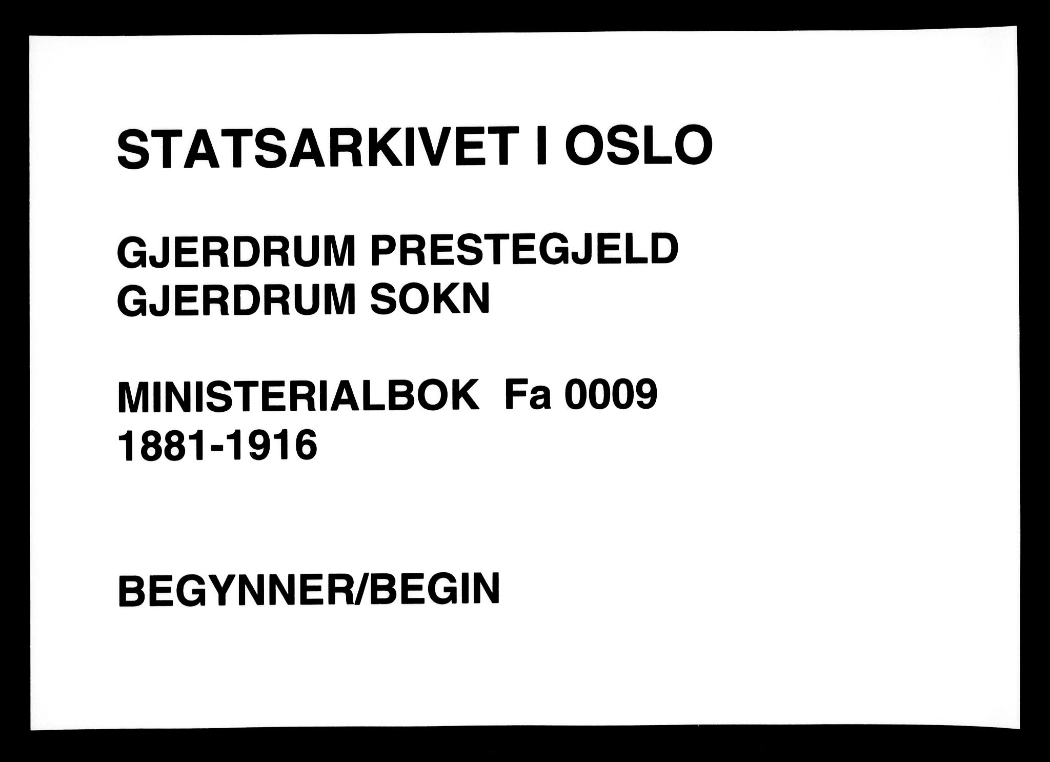 Gjerdrum prestekontor Kirkebøker, SAO/A-10412b/F/Fa/L0009: Parish register (official) no. I 9, 1881-1916