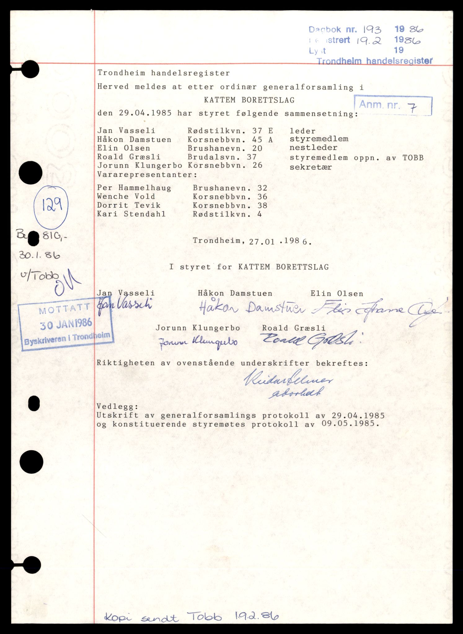 Trondheim byfogd, AV/SAT-A-0003/2/J/Jd/Jdd/L0069: Borettslag, K-Rin, 1944-1990, p. 15
