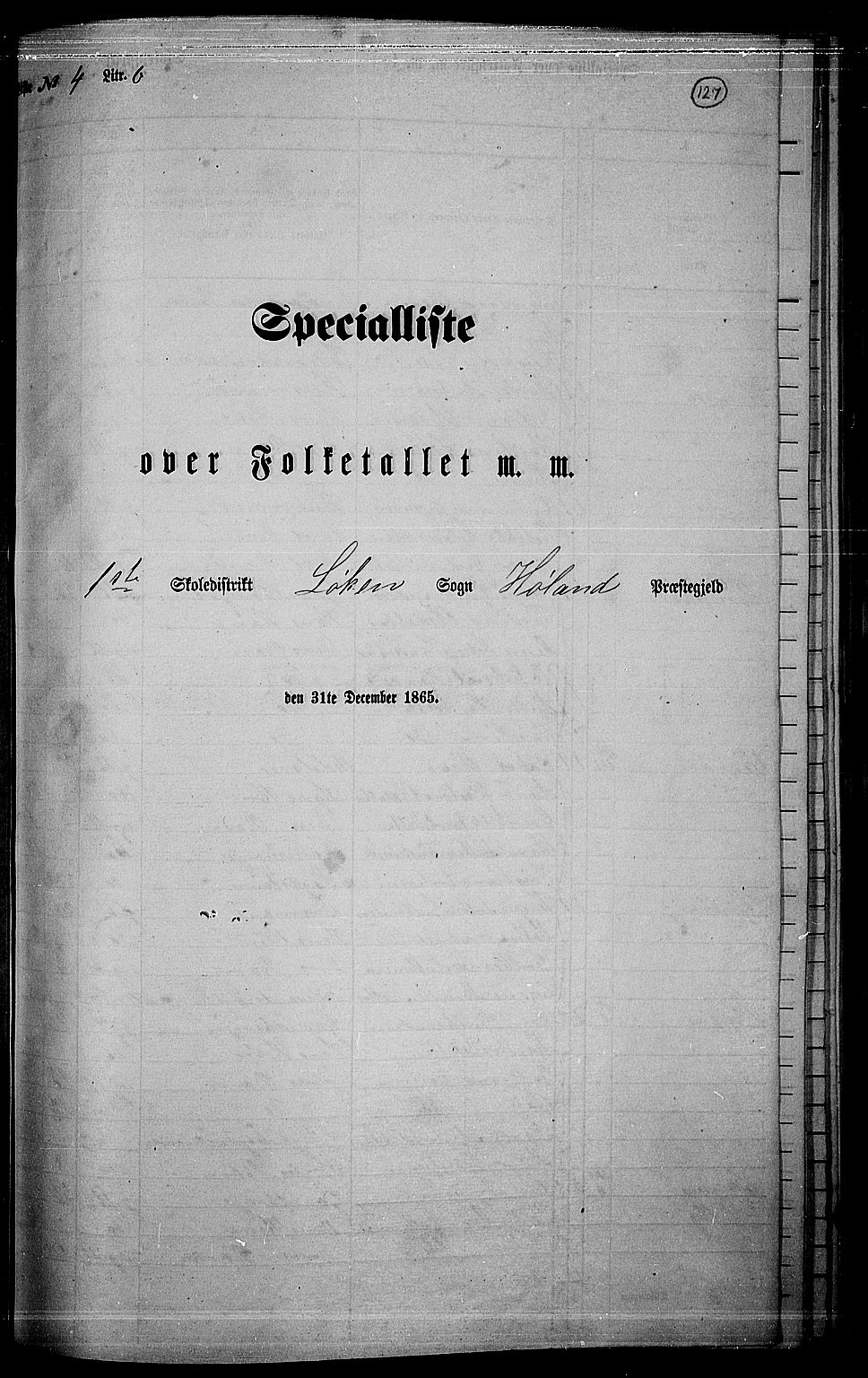 RA, 1865 census for Høland, 1865, p. 118