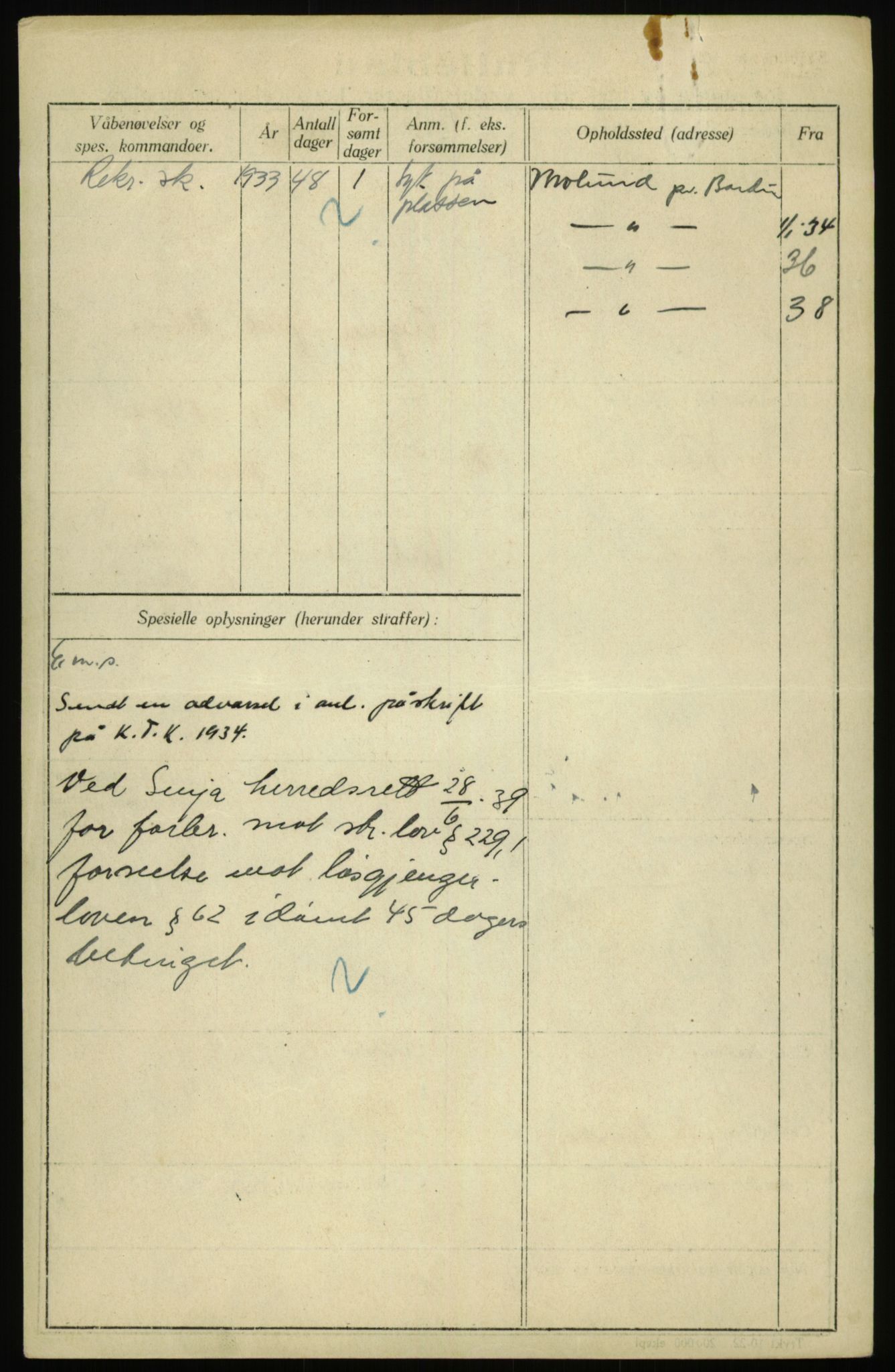 Forsvaret, Troms infanteriregiment nr. 16, AV/RA-RAFA-3146/P/Pa/L0017: Rulleblad for regimentets menige mannskaper, årsklasse 1933, 1933, p. 832