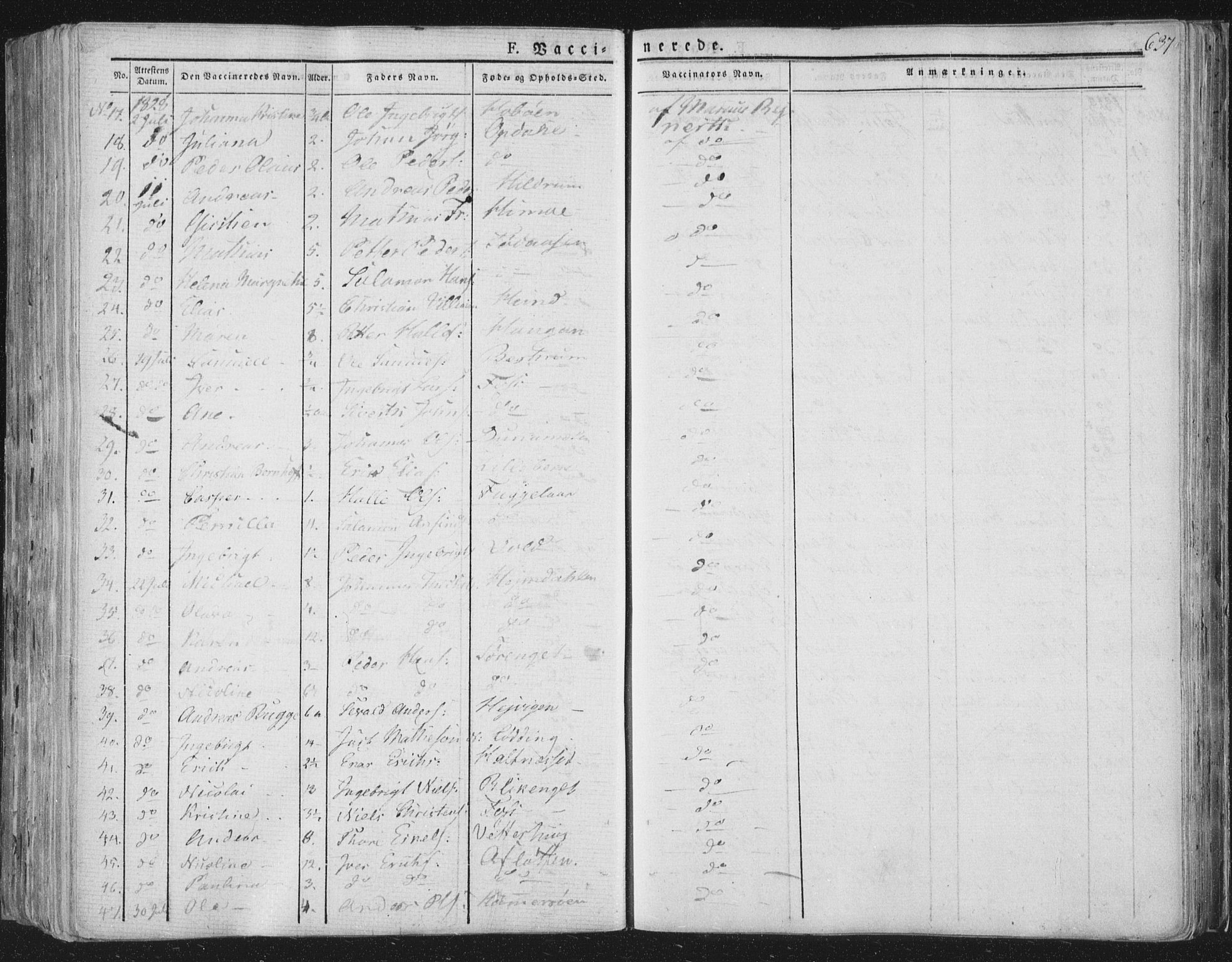 Ministerialprotokoller, klokkerbøker og fødselsregistre - Nord-Trøndelag, AV/SAT-A-1458/764/L0552: Parish register (official) no. 764A07b, 1824-1865, p. 637