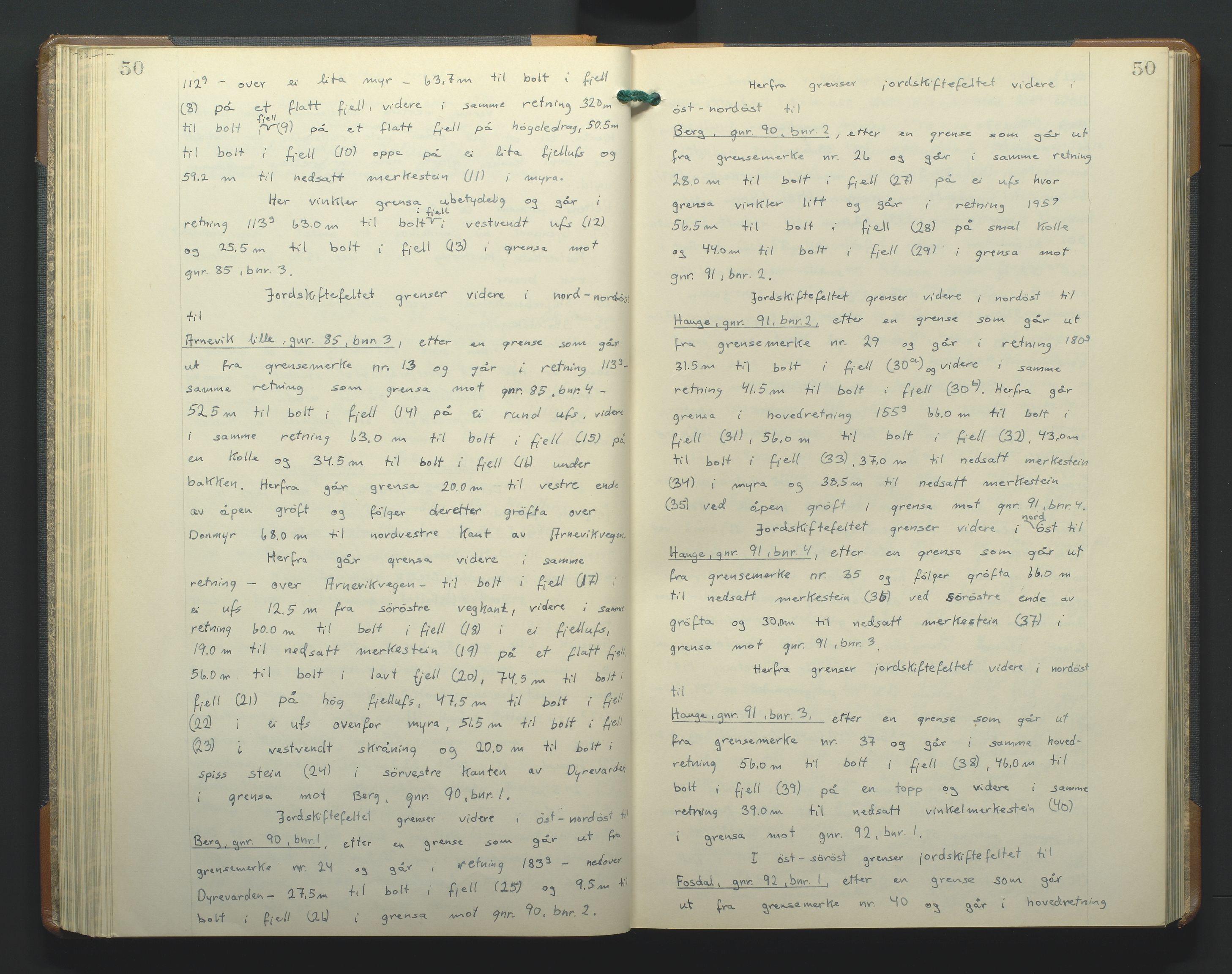 Jordskifteoverdommeren i Agder og Rogaland, AV/SAK-1541-0001/F/Fa/Faa/L0003: Overutskiftningsprotokoll Sand sorenskriveri nr 3, 1927-1974, p. 50