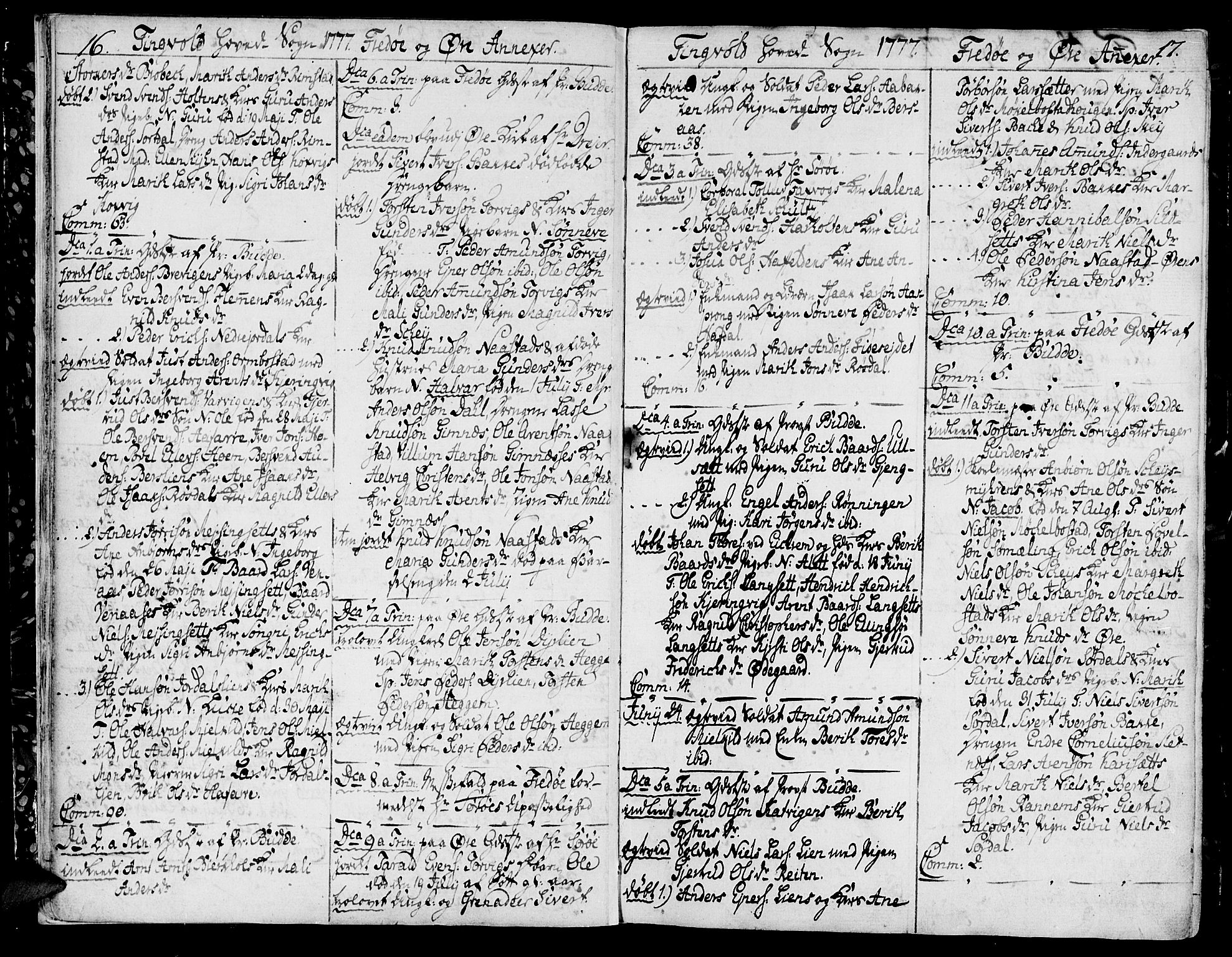 Ministerialprotokoller, klokkerbøker og fødselsregistre - Møre og Romsdal, SAT/A-1454/586/L0980: Parish register (official) no. 586A06, 1776-1794, p. 16-17