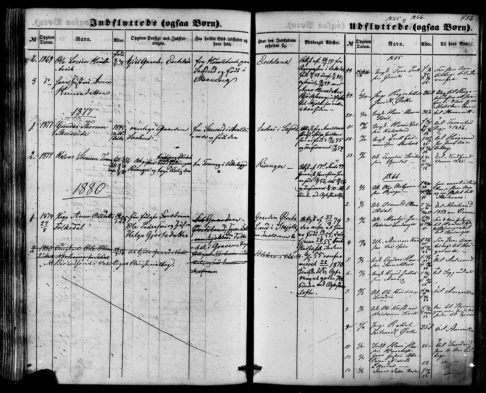 Skjold sokneprestkontor, AV/SAST-A-101847/H/Ha/Haa/L0008: Parish register (official) no. A 8, 1856-1882, p. 456