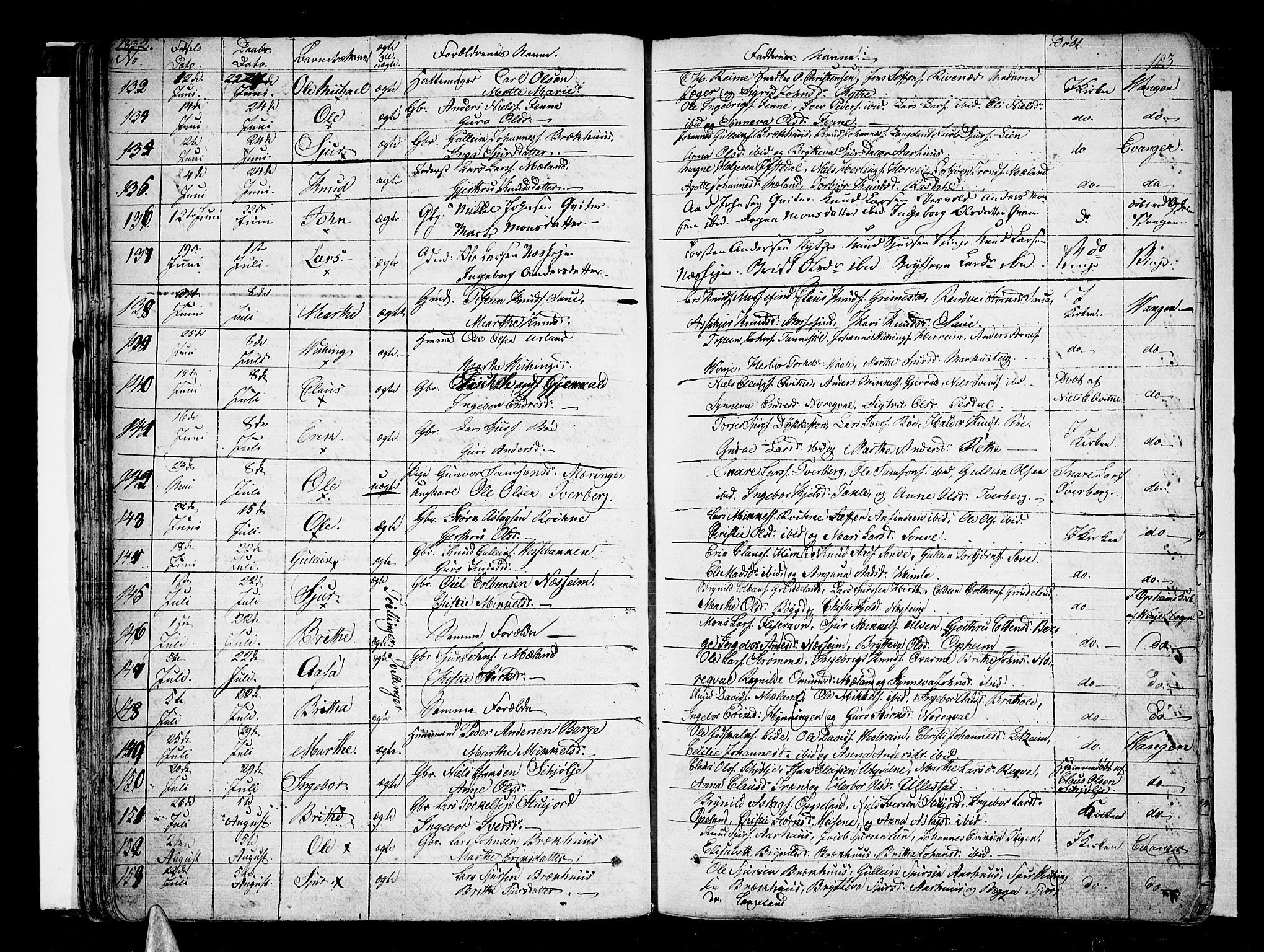 Voss sokneprestembete, AV/SAB-A-79001/H/Haa: Parish register (official) no. A 12, 1823-1837, p. 103