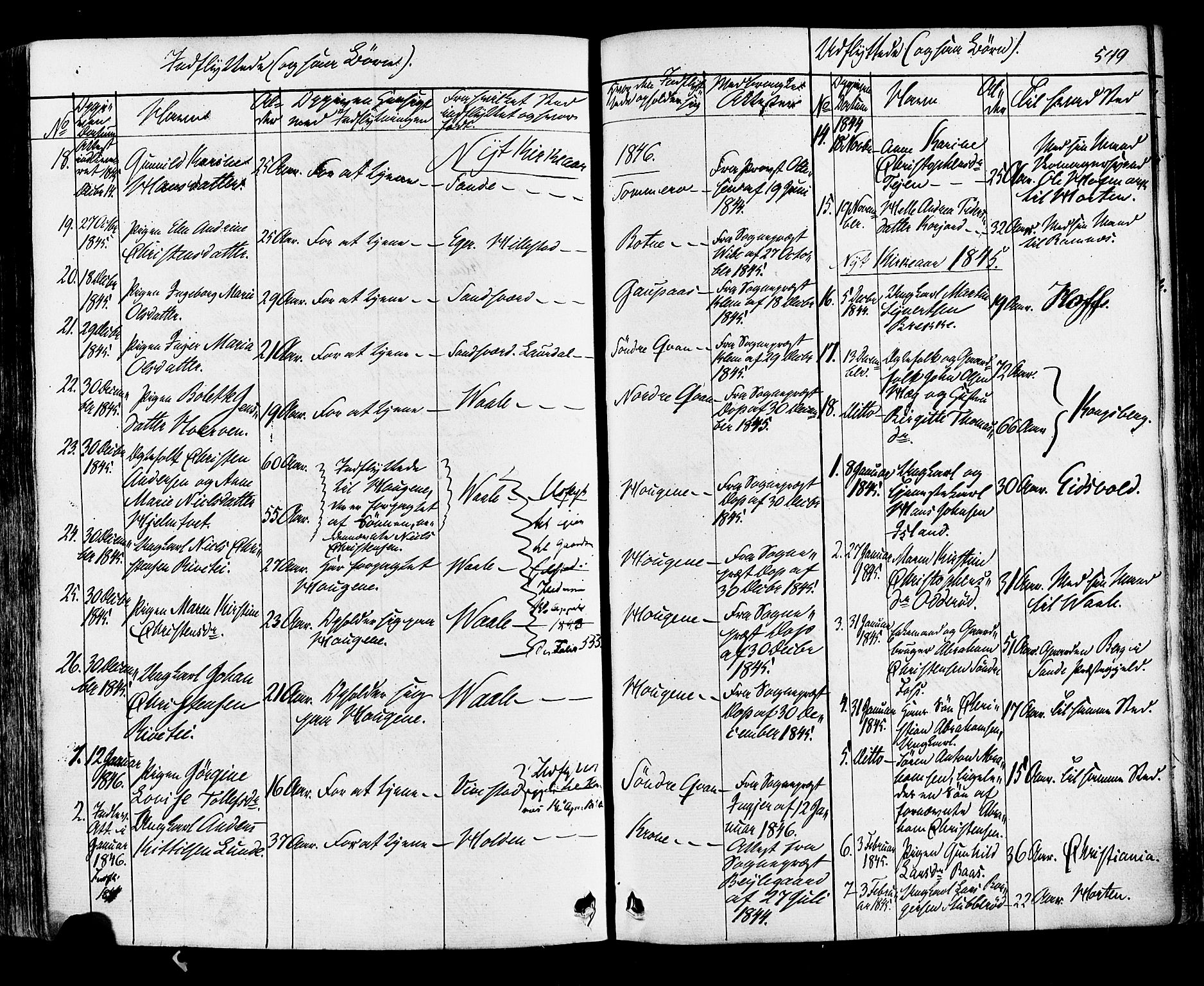 Botne kirkebøker, AV/SAKO-A-340/F/Fa/L0006: Parish register (official) no. I 6, 1836-1877, p. 549