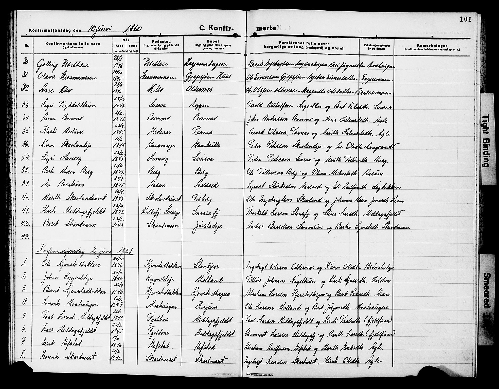 Ministerialprotokoller, klokkerbøker og fødselsregistre - Nord-Trøndelag, SAT/A-1458/749/L0485: Parish register (official) no. 749D01, 1857-1872, p. 101