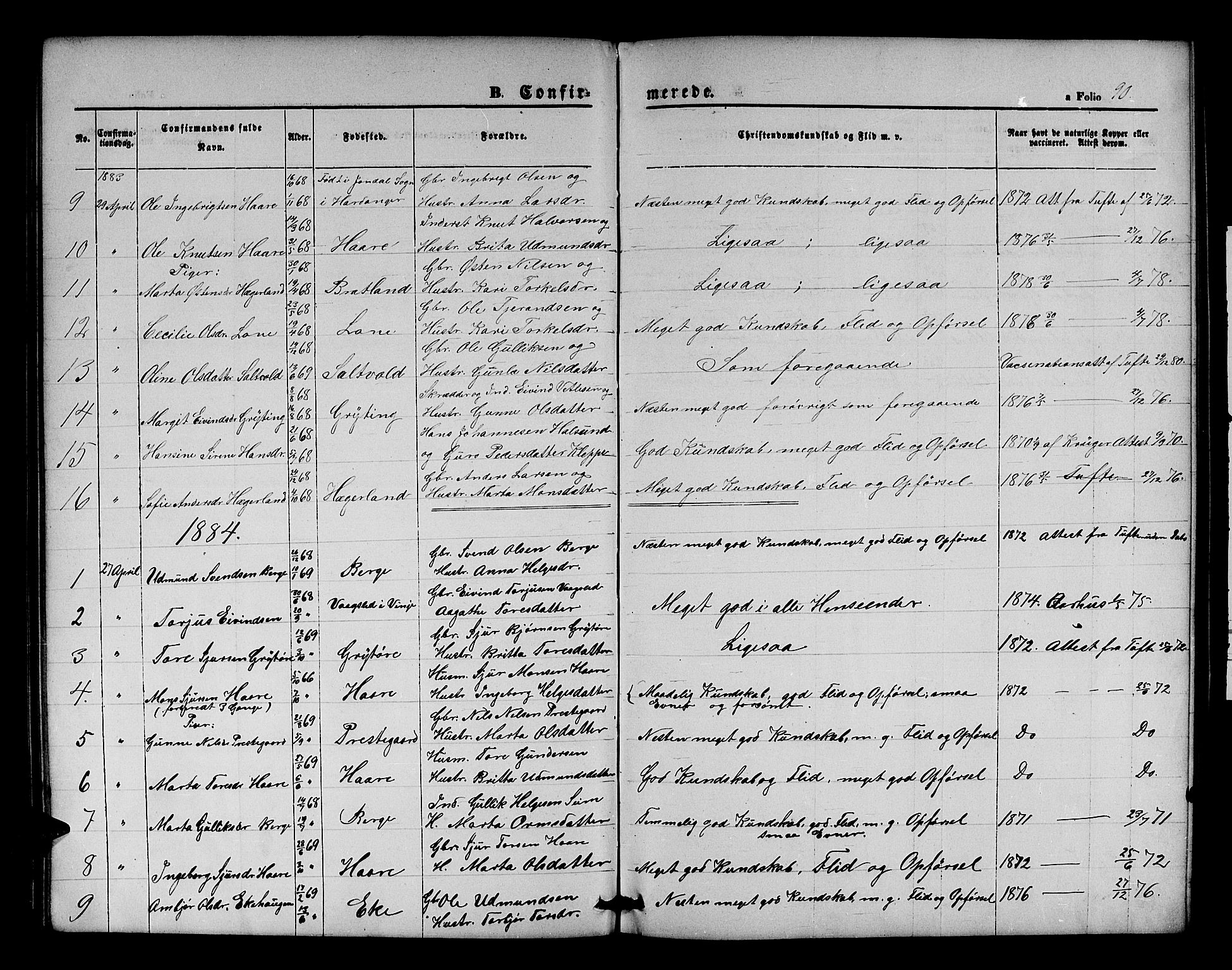 Røldal sokneprestembete, SAB/A-100247: Parish register (copy) no. A 2, 1861-1886, p. 90