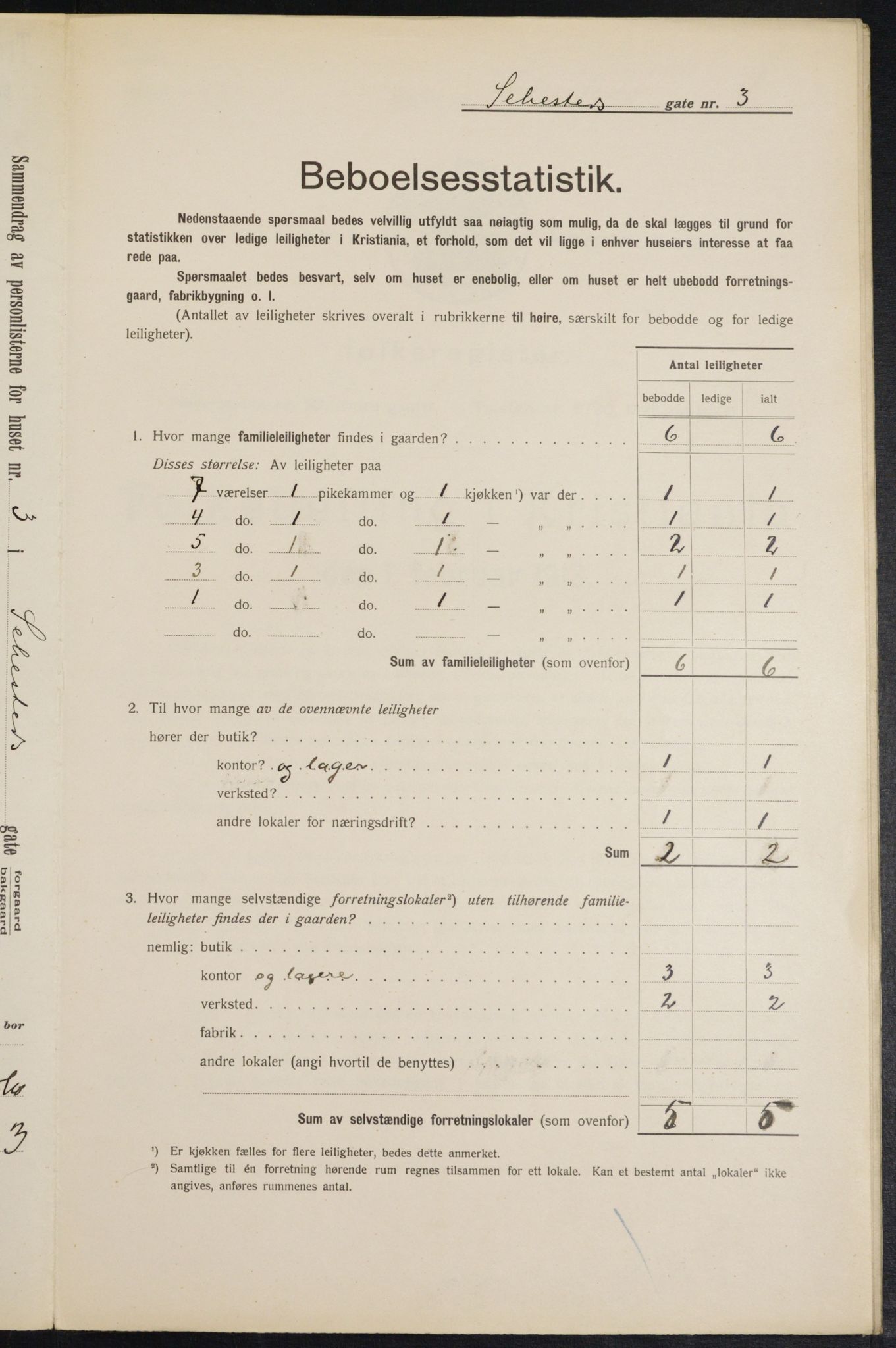 OBA, Municipal Census 1913 for Kristiania, 1913, p. 93747