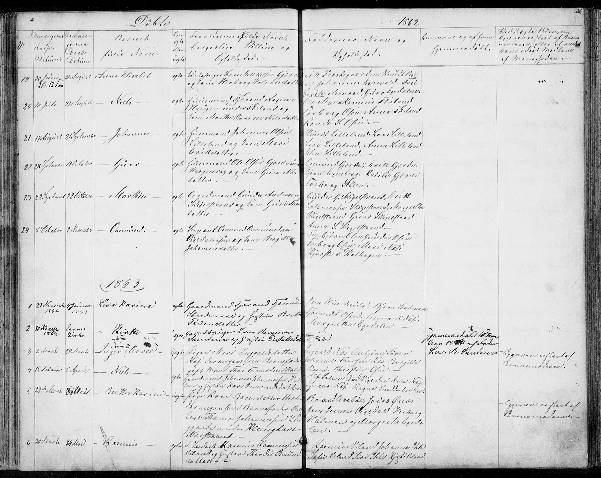 Vikedal sokneprestkontor, SAST/A-101840/01/V: Parish register (copy) no. B 9, 1856-1878, p. 26