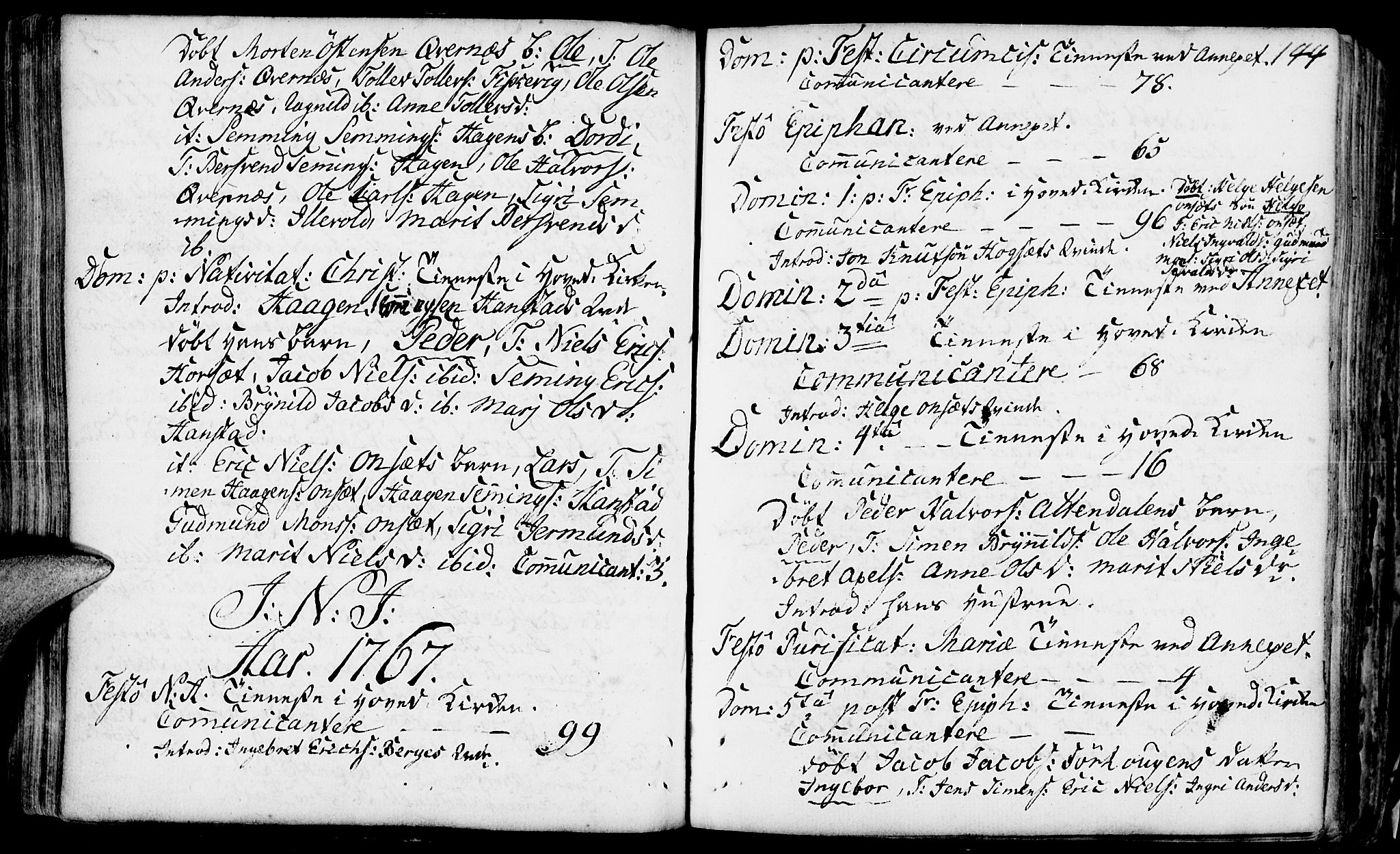 Rendalen prestekontor, SAH/PREST-054/H/Ha/Haa/L0001: Parish register (official) no. 1, 1733-1787, p. 144