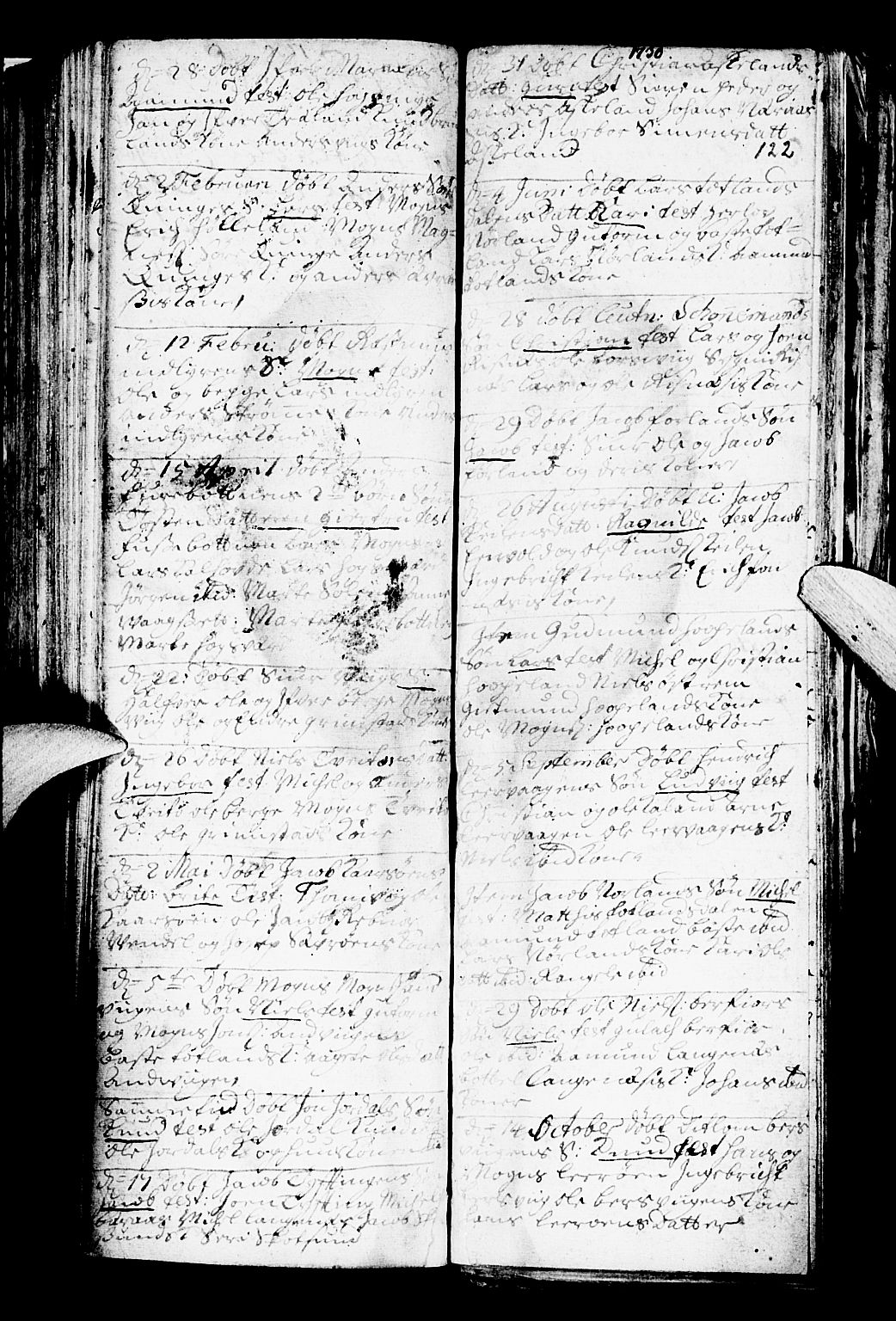 Lindås Sokneprestembete, SAB/A-76701/H/Haa: Parish register (official) no. A 1, 1699-1746, p. 122