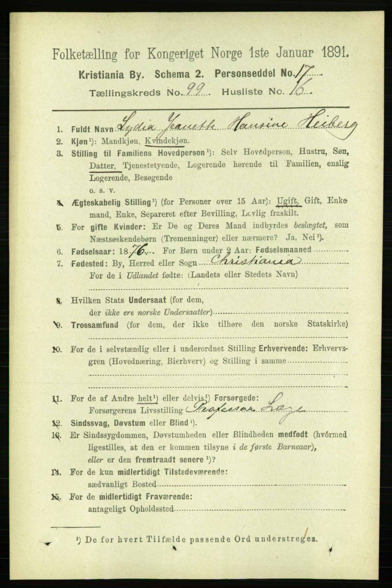RA, 1891 census for 0301 Kristiania, 1891, p. 48832