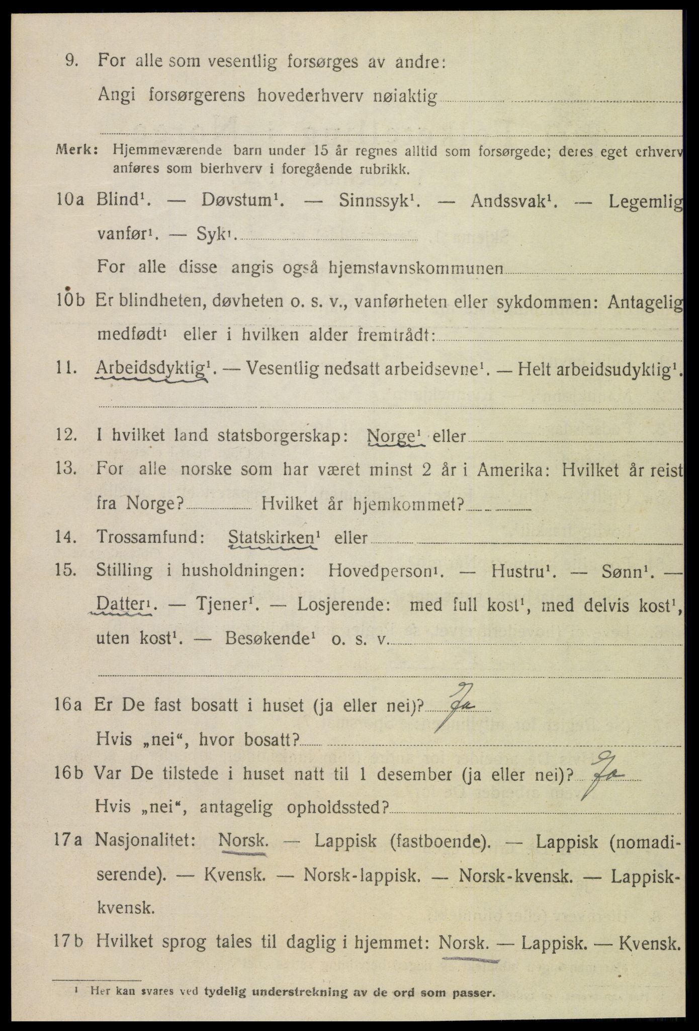 SAT, 1920 census for Inderøy, 1920, p. 1846