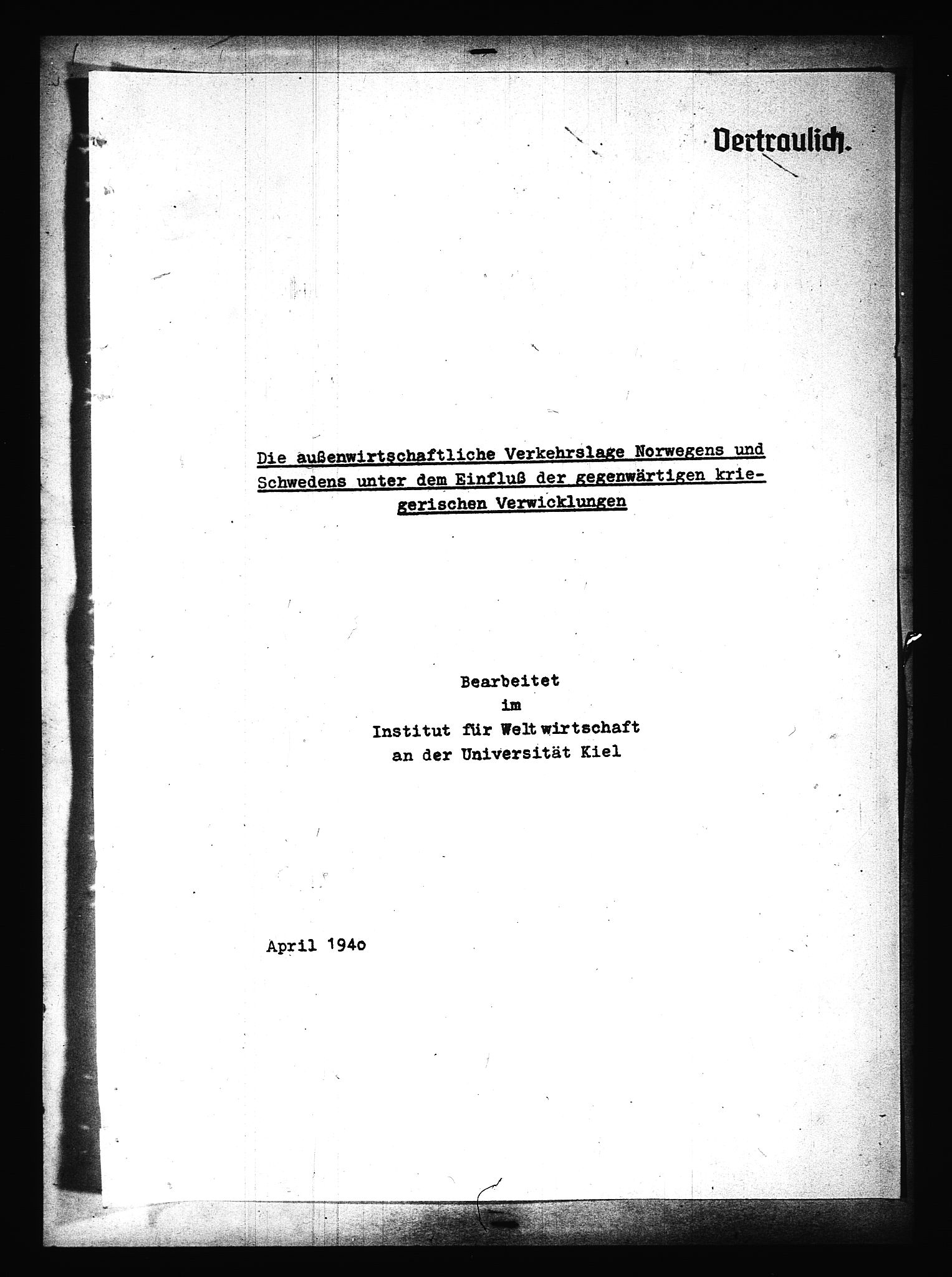 Documents Section, AV/RA-RAFA-2200/V/L0090: Amerikansk mikrofilm "Captured German Documents".
Box No. 952.  FKA jnr. 59/1955., 1940, p. 2