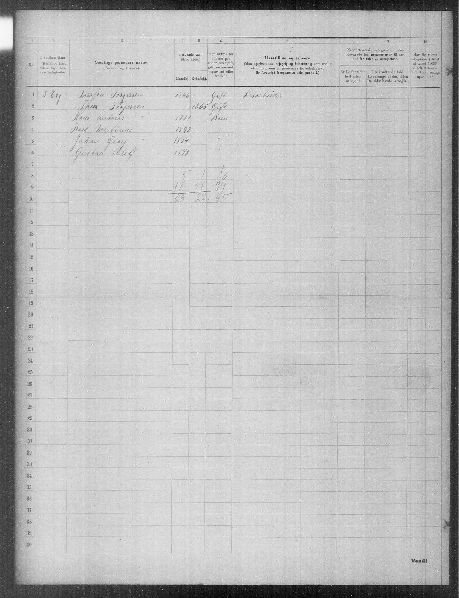 OBA, Municipal Census 1903 for Kristiania, 1903, p. 20762