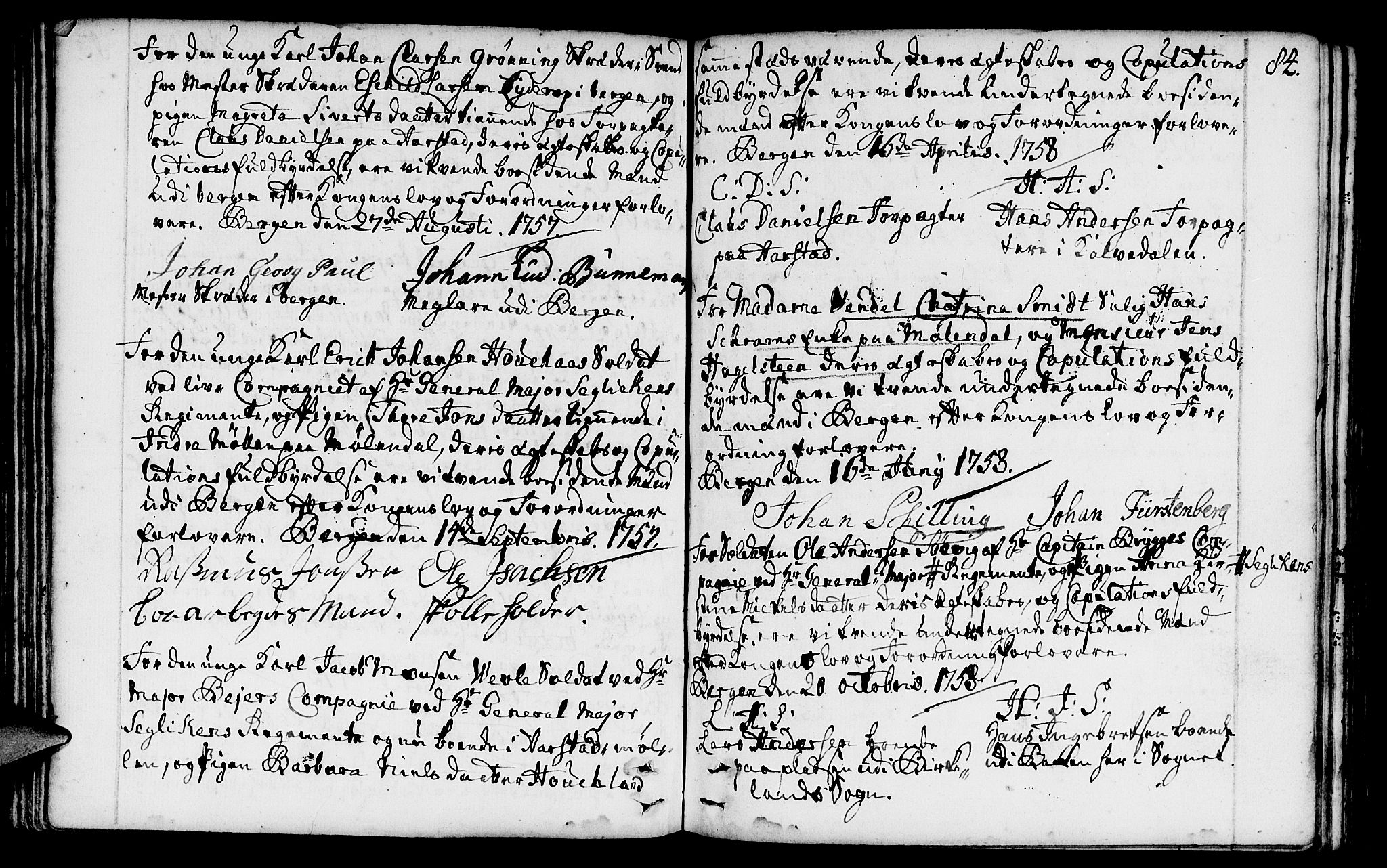 St. Jørgens hospital og Årstad sokneprestembete, SAB/A-99934: Parish register (official) no. A 1, 1743-1823, p. 84