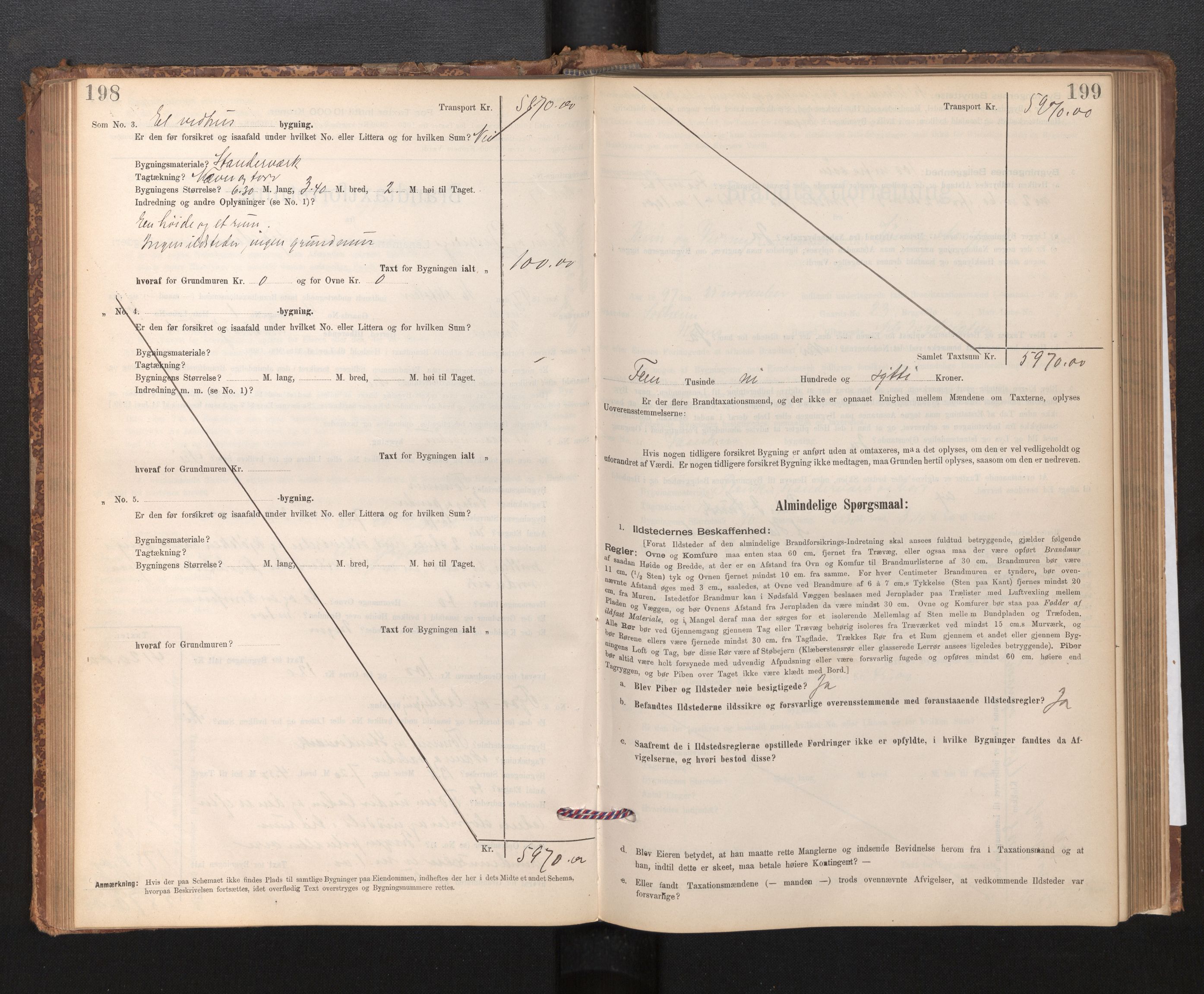 Lensmannen i Kinn, AV/SAB-A-28801/0012/L0004f: Branntakstprotokoll, skjematakst, 1894-1911, p. 198-199