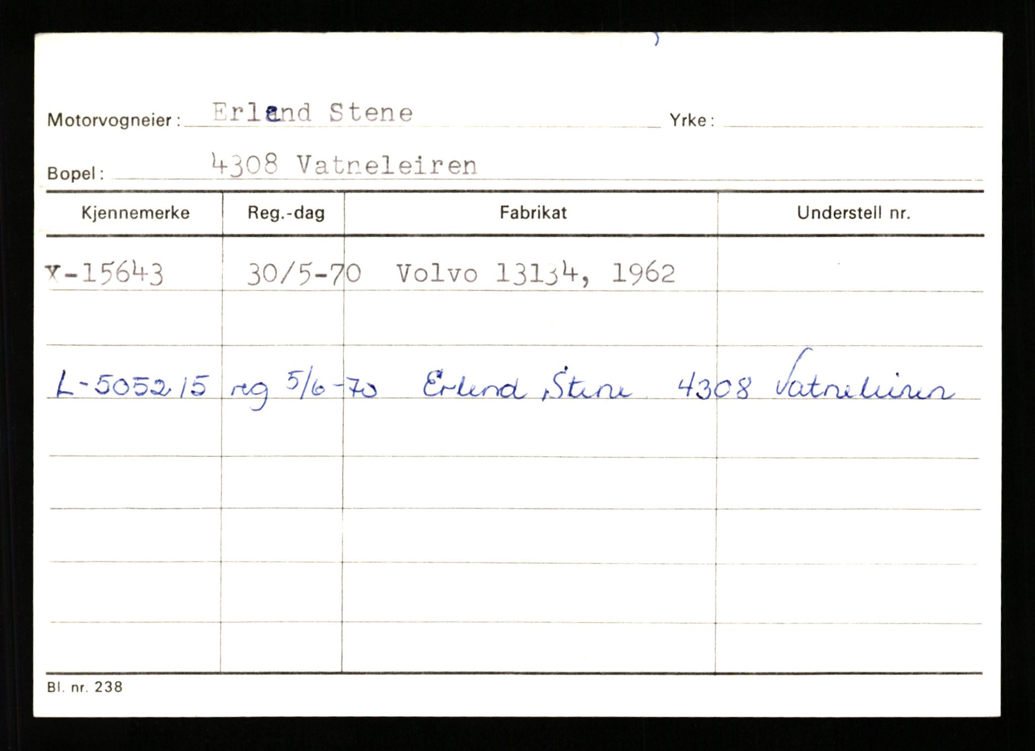 Stavanger trafikkstasjon, AV/SAST-A-101942/0/G/L0004: Registreringsnummer: 15497 - 22957, 1930-1971, p. 107