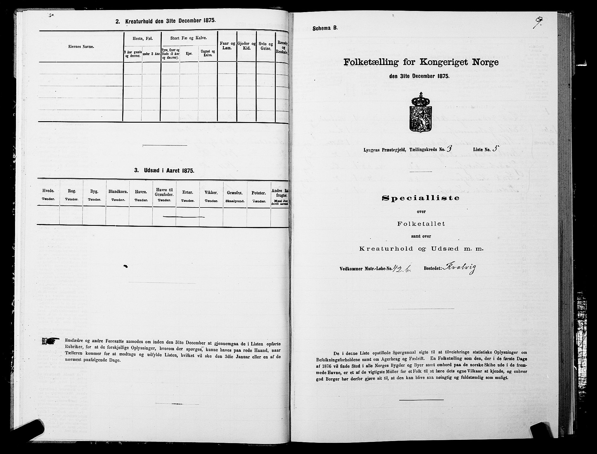 SATØ, 1875 census for 1938P Lyngen, 1875, p. 3009