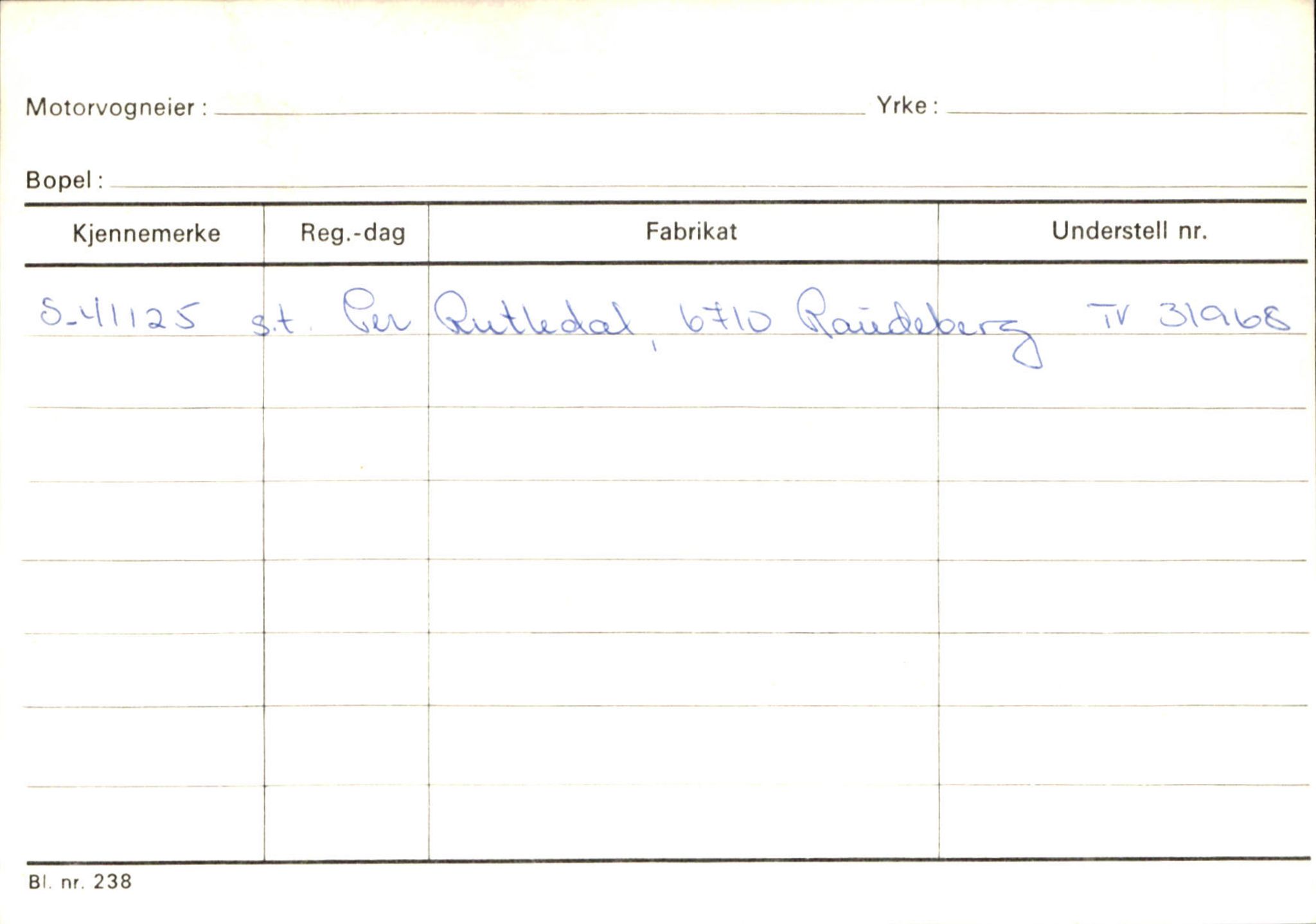 Statens vegvesen, Sogn og Fjordane vegkontor, SAB/A-5301/4/F/L0126: Eigarregister Fjaler M-Å. Leikanger A-Å, 1945-1975, p. 1717