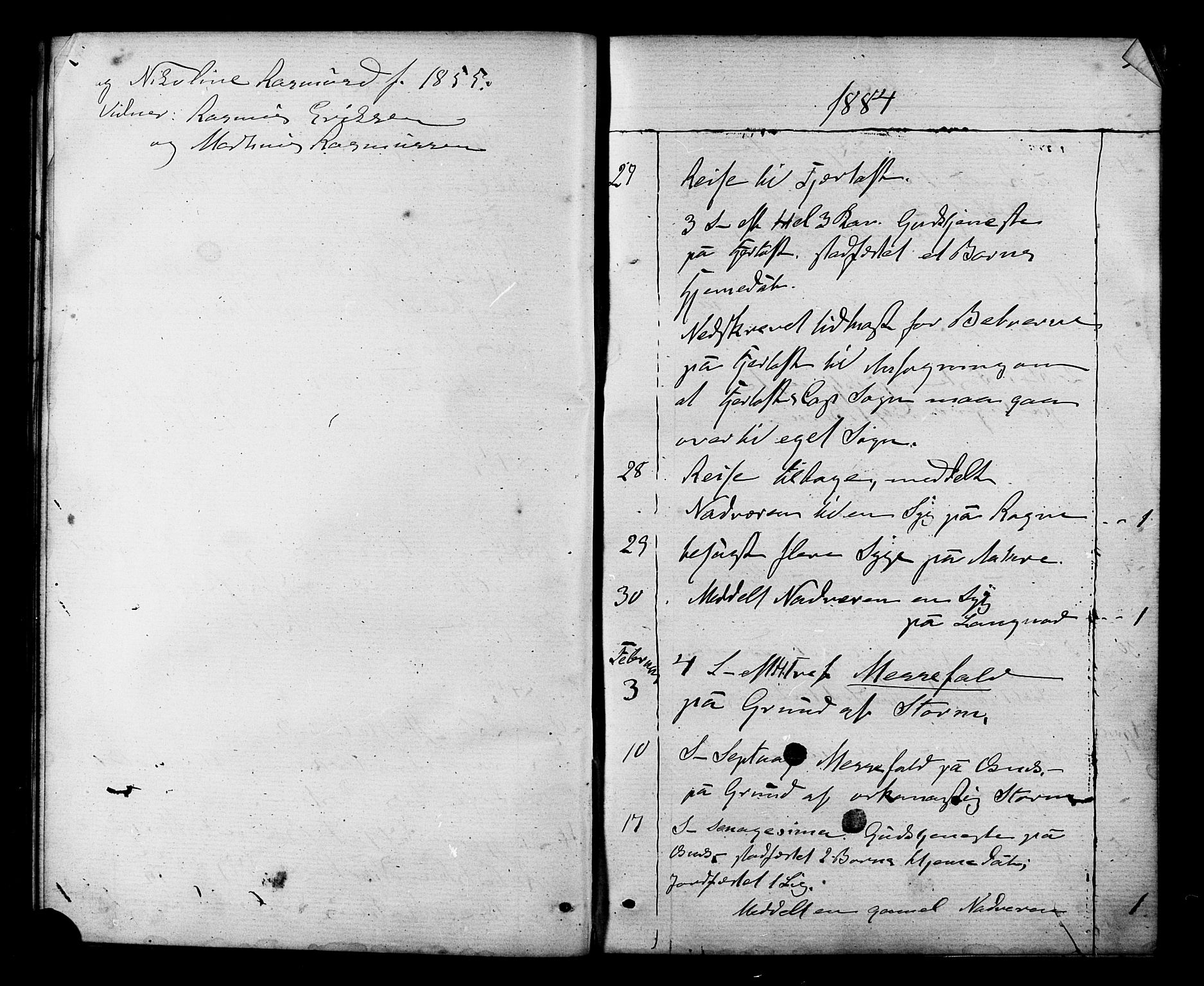 Ministerialprotokoller, klokkerbøker og fødselsregistre - Møre og Romsdal, AV/SAT-A-1454/536/L0499: Parish register (official) no. 536A08, 1875-1890, p. 55