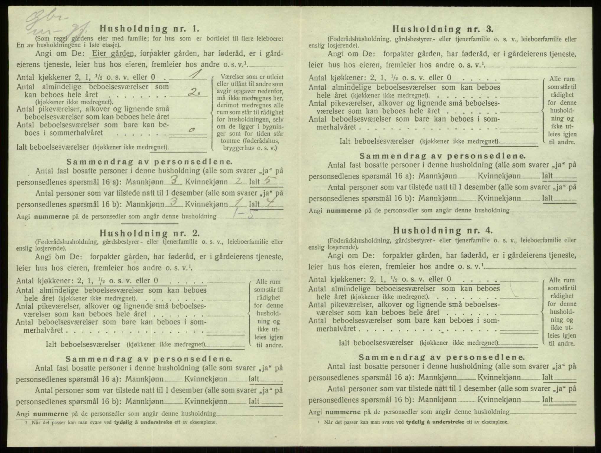 SAB, 1920 census for Davik, 1920, p. 685