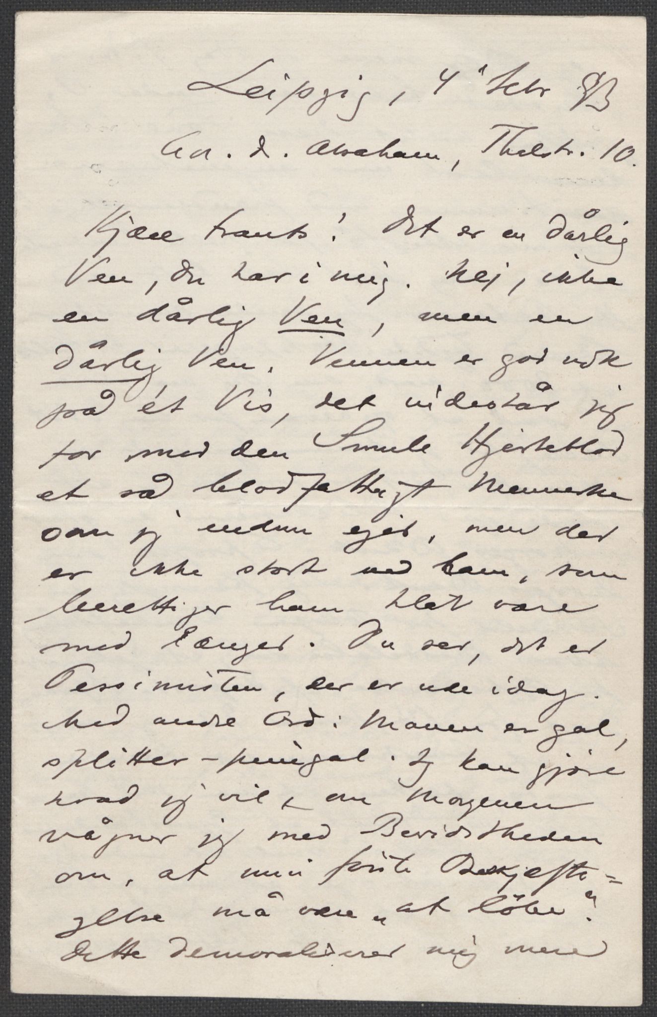 Beyer, Frants, AV/RA-PA-0132/F/L0001: Brev fra Edvard Grieg til Frantz Beyer og "En del optegnelser som kan tjene til kommentar til brevene" av Marie Beyer, 1872-1907, p. 381