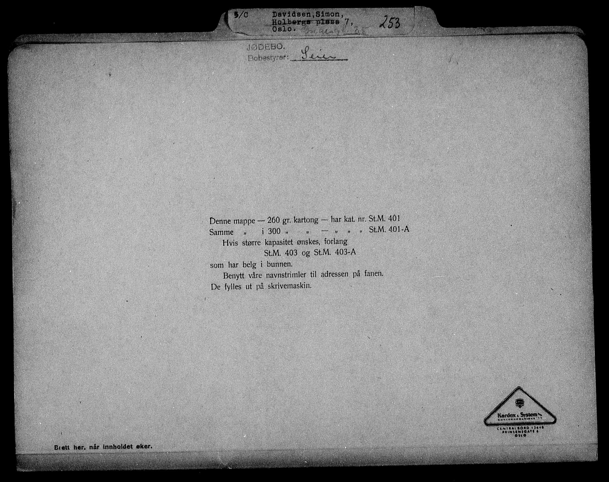 Justisdepartementet, Tilbakeføringskontoret for inndratte formuer, RA/S-1564/H/Hc/Hcc/L0930: --, 1945-1947, p. 7