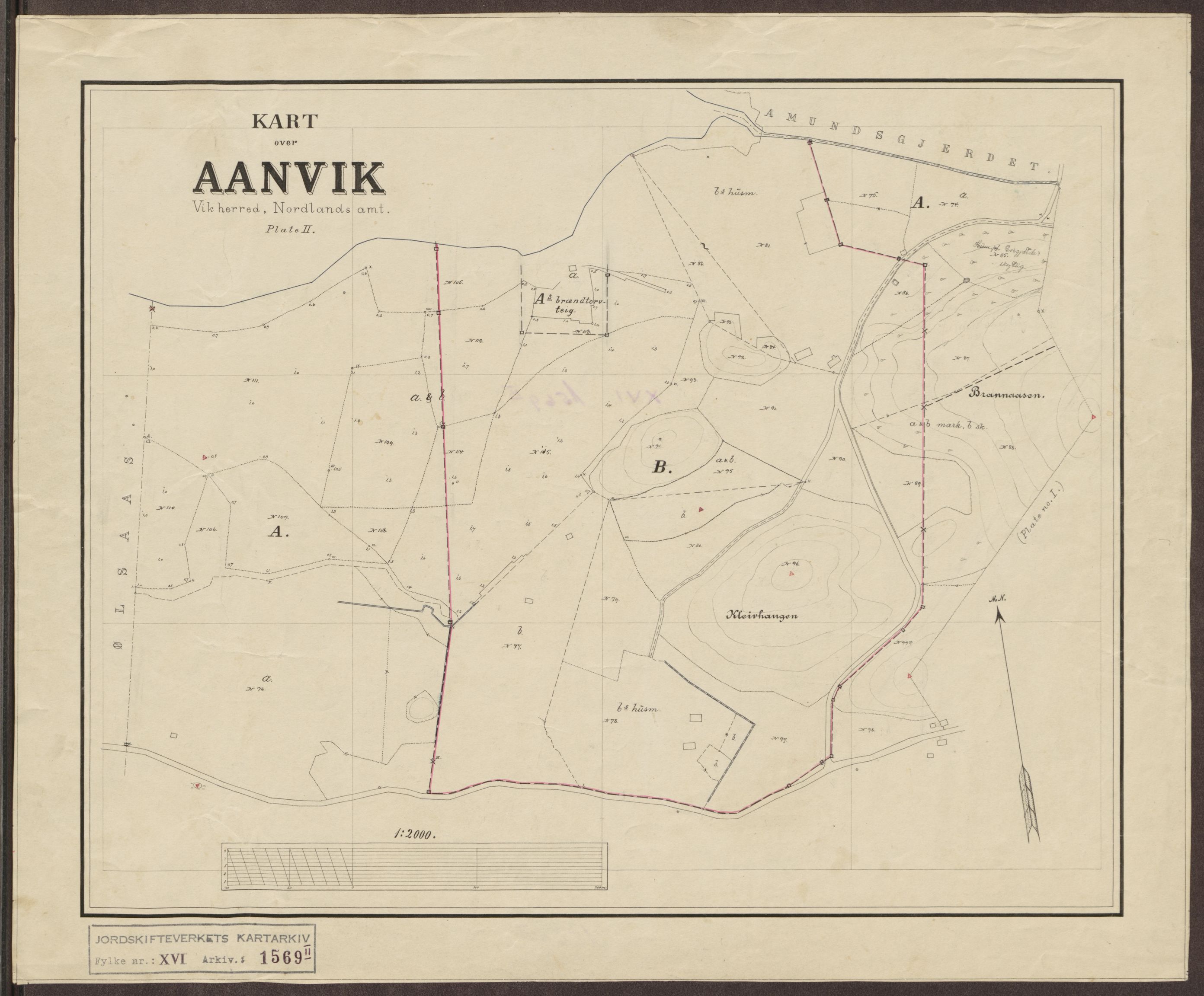 Jordskifteverkets kartarkiv, AV/RA-S-3929/T, 1859-1988, p. 1813