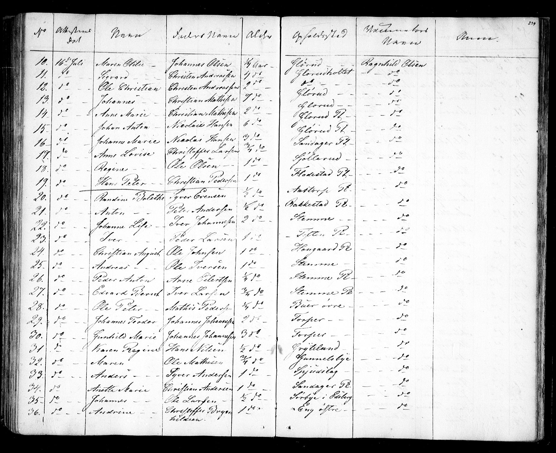 Rakkestad prestekontor Kirkebøker, AV/SAO-A-2008/F/Fa/L0010: Parish register (official) no. I 10, 1857-1861, p. 234