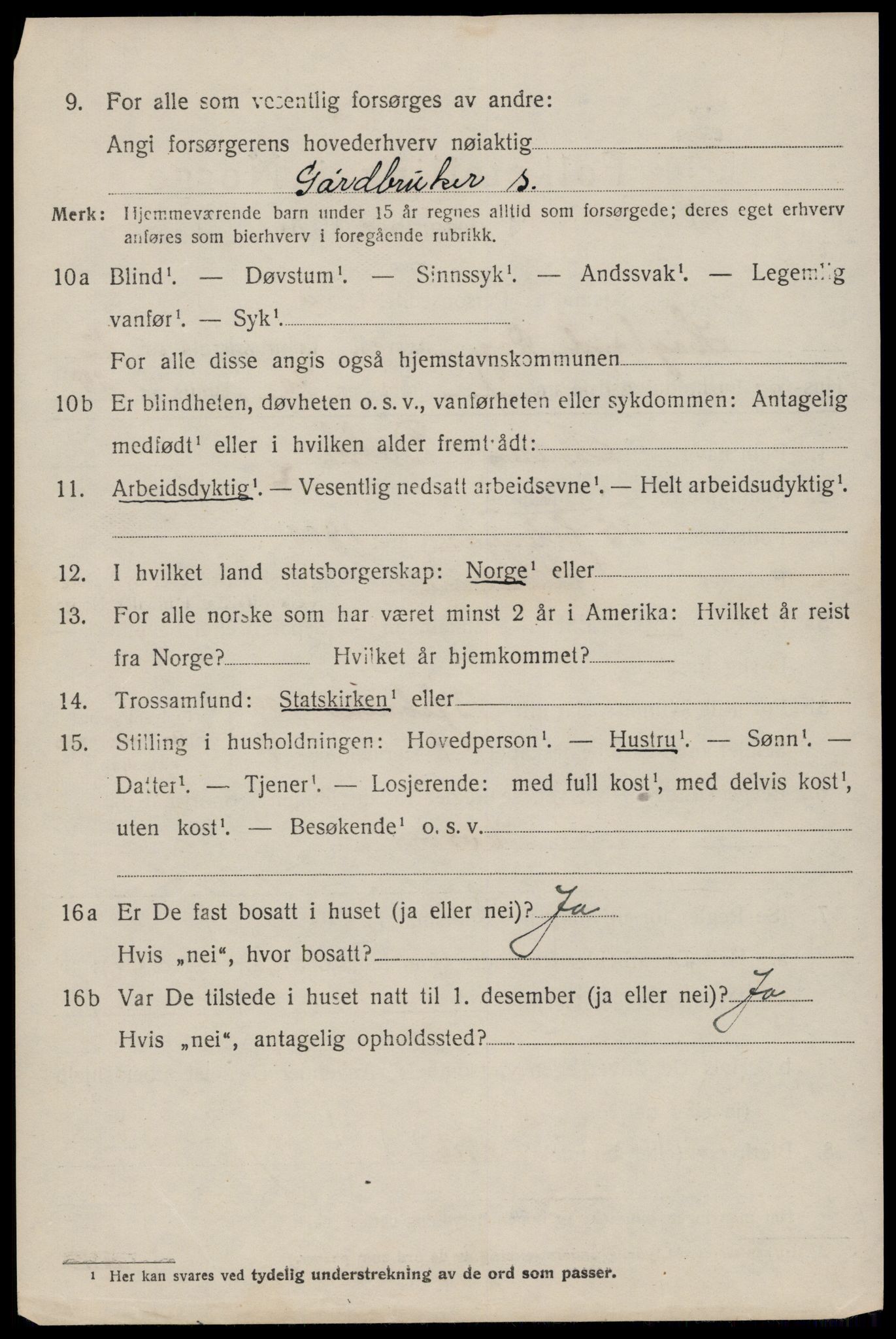SAST, 1920 census for Høyland, 1920, p. 9317