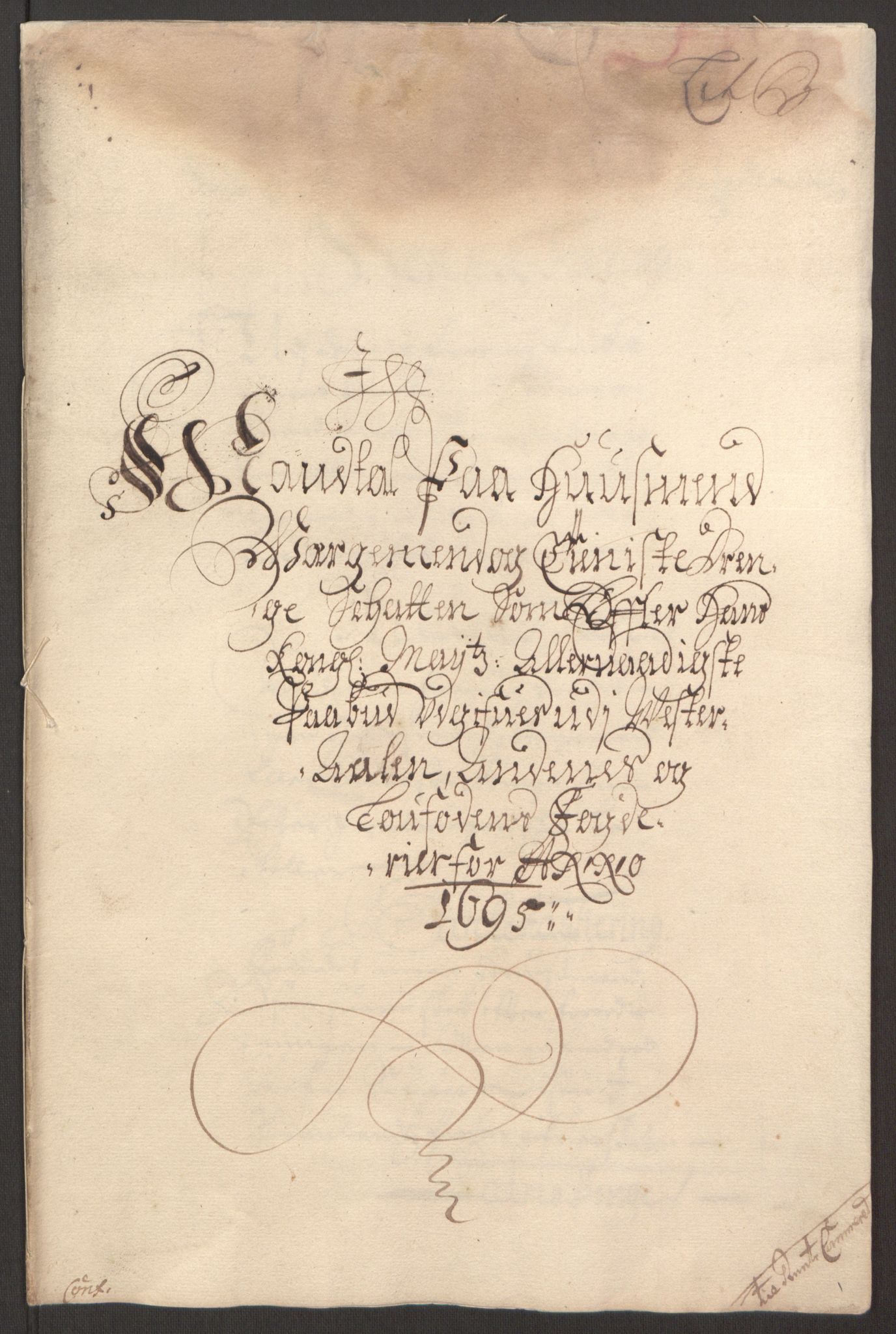 Rentekammeret inntil 1814, Reviderte regnskaper, Fogderegnskap, RA/EA-4092/R67/L4677: Fogderegnskap Vesterålen, Andenes og Lofoten, 1694-1695, p. 219
