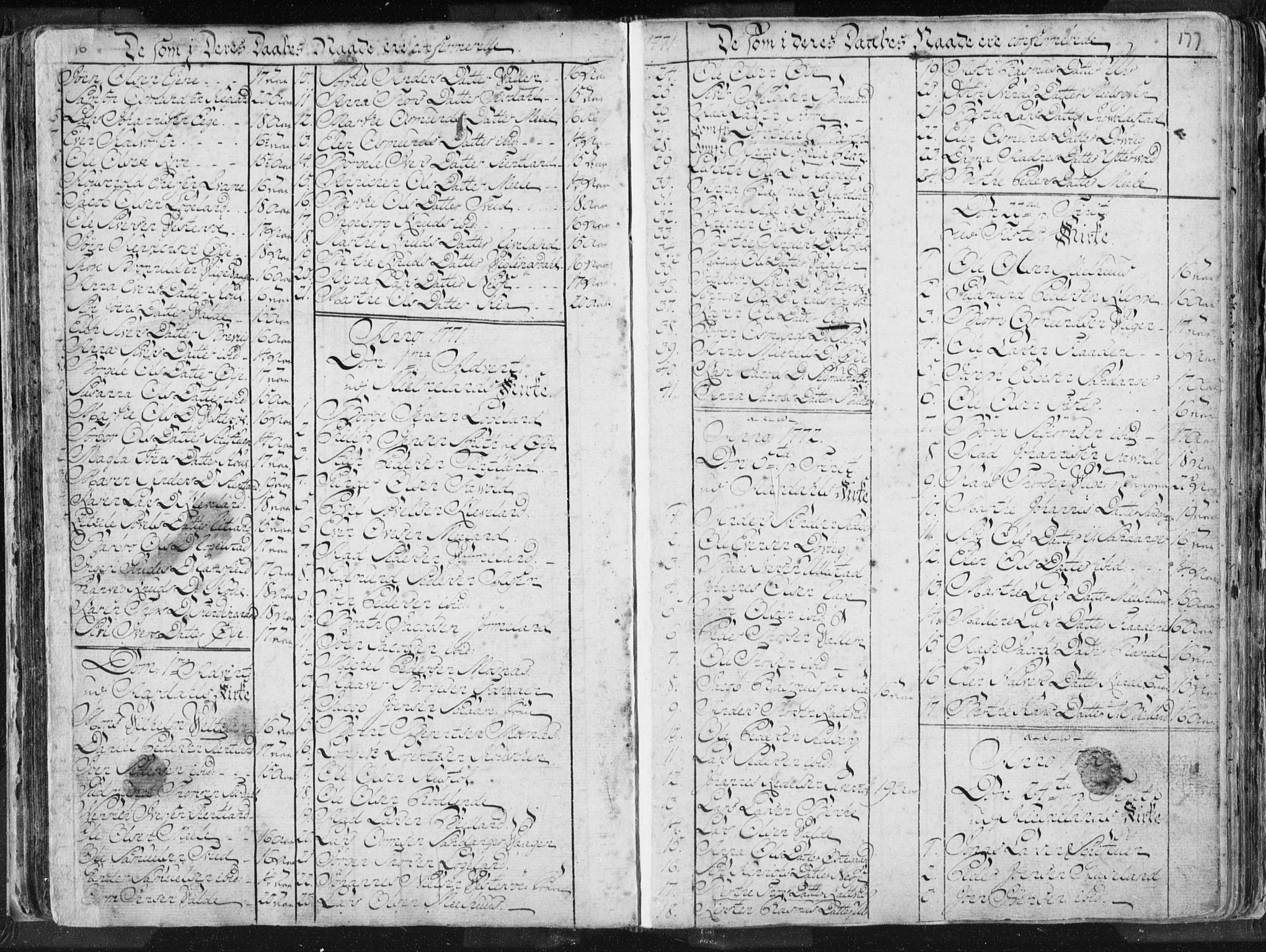 Hjelmeland sokneprestkontor, SAST/A-101843/01/IV/L0001: Parish register (official) no. A 1, 1760-1799, p. 176-177
