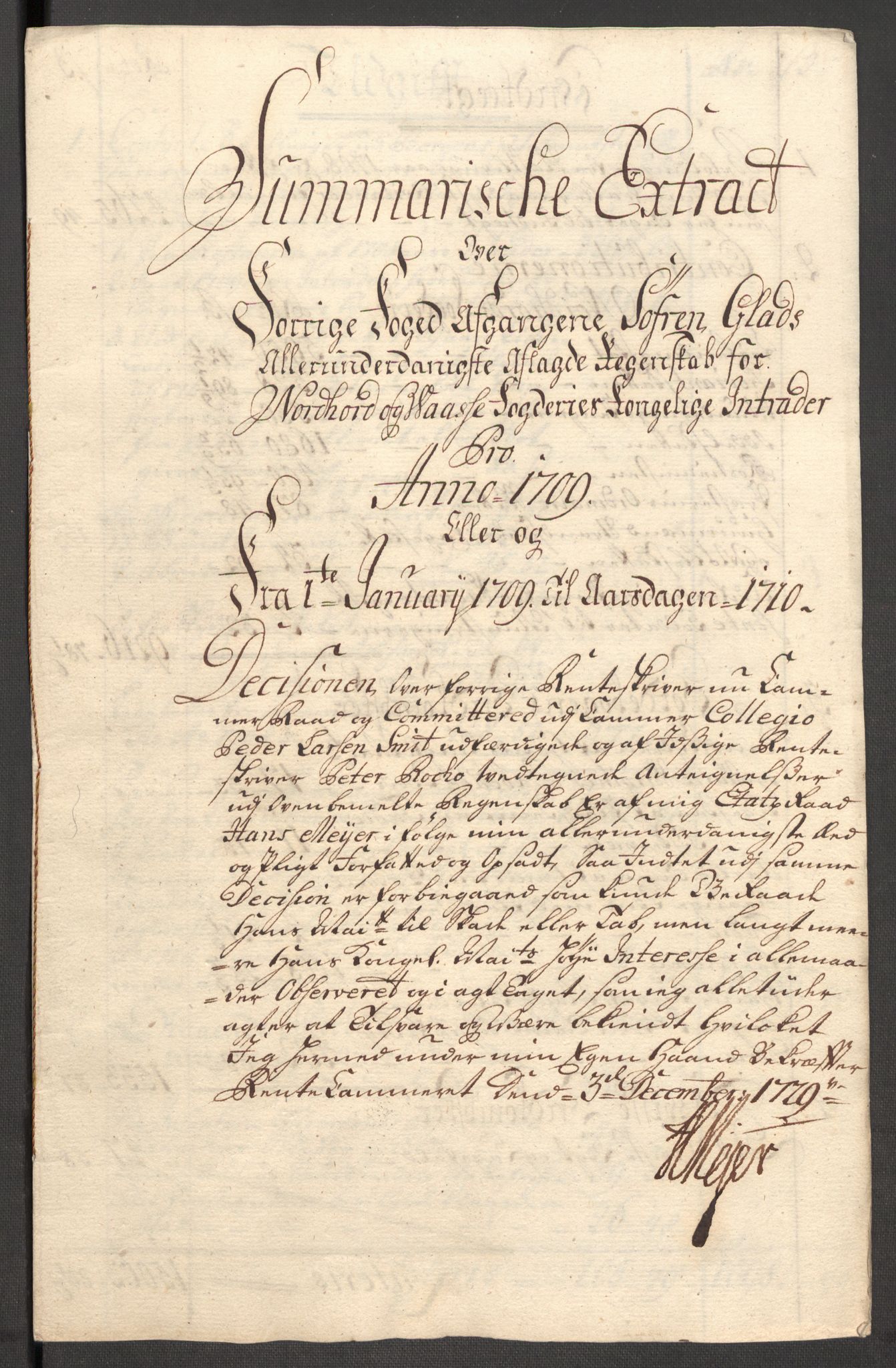 Rentekammeret inntil 1814, Reviderte regnskaper, Fogderegnskap, RA/EA-4092/R51/L3190: Fogderegnskap Nordhordland og Voss, 1709, p. 23