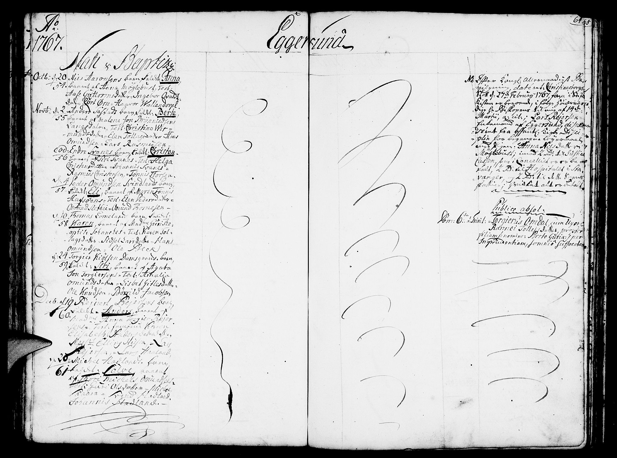 Eigersund sokneprestkontor, AV/SAST-A-101807/S08/L0003: Parish register (official) no. A 3, 1758-1775, p. 64