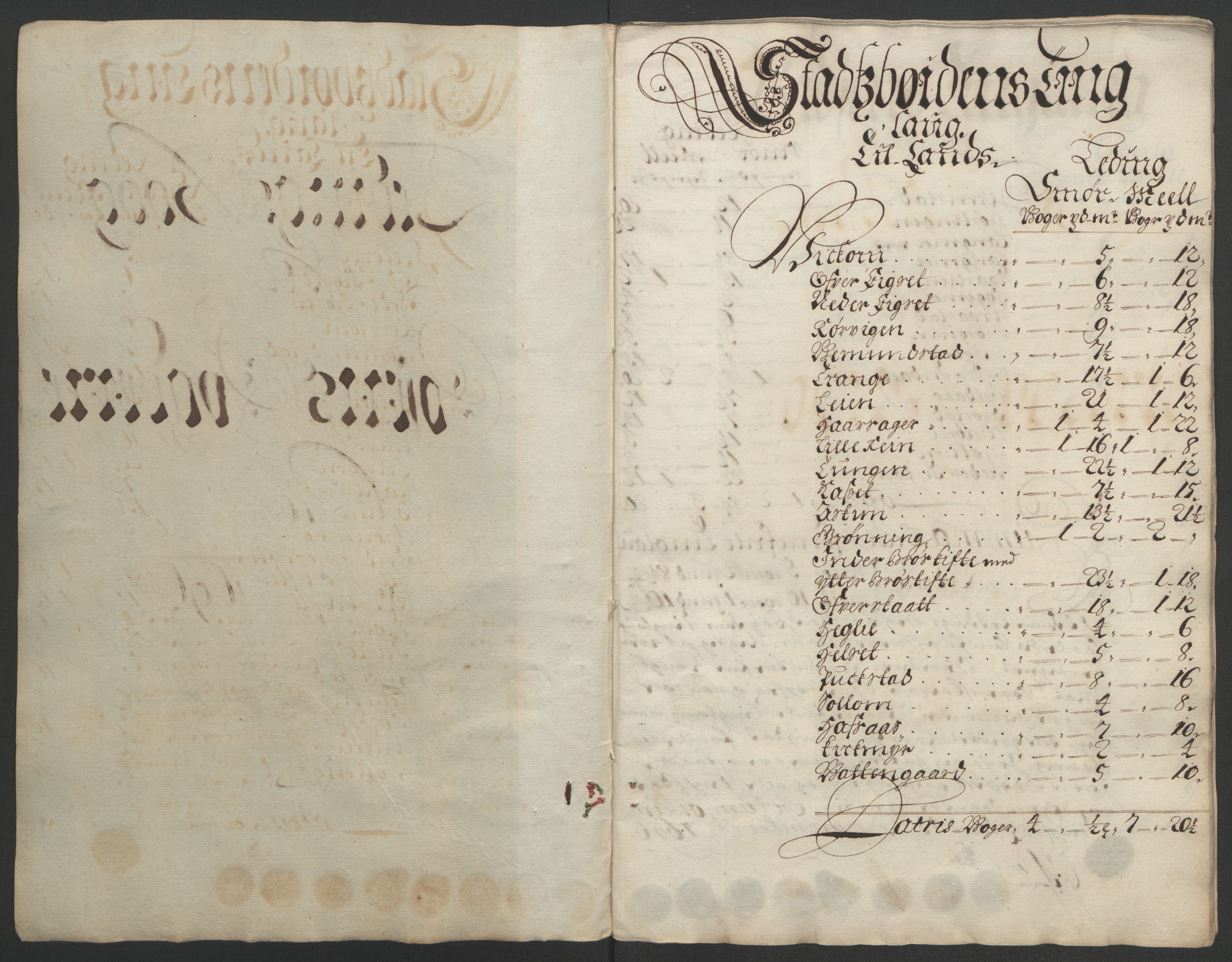 Rentekammeret inntil 1814, Reviderte regnskaper, Fogderegnskap, AV/RA-EA-4092/R57/L3851: Fogderegnskap Fosen, 1695-1696, p. 258