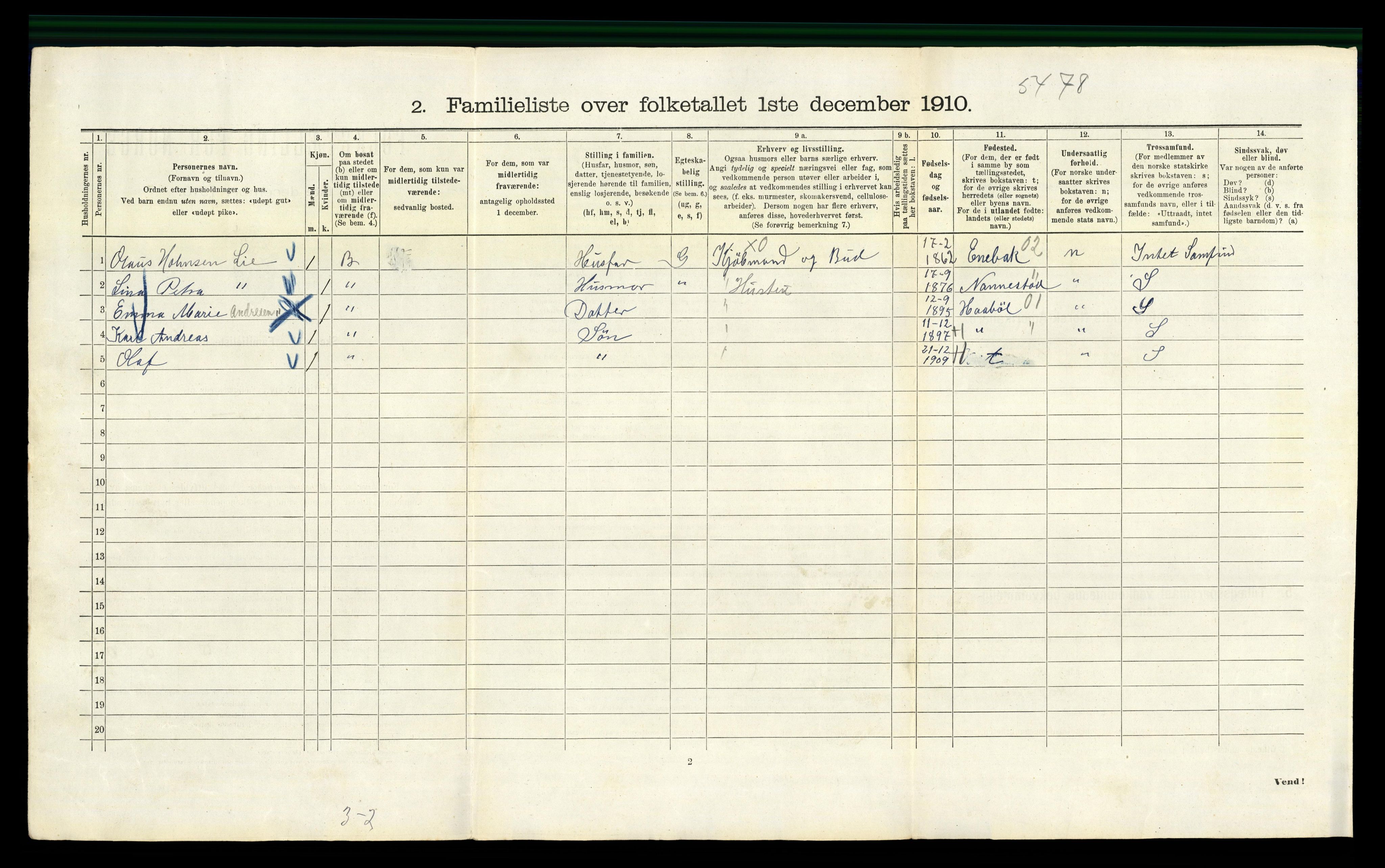 RA, 1910 census for Kristiania, 1910, p. 11772