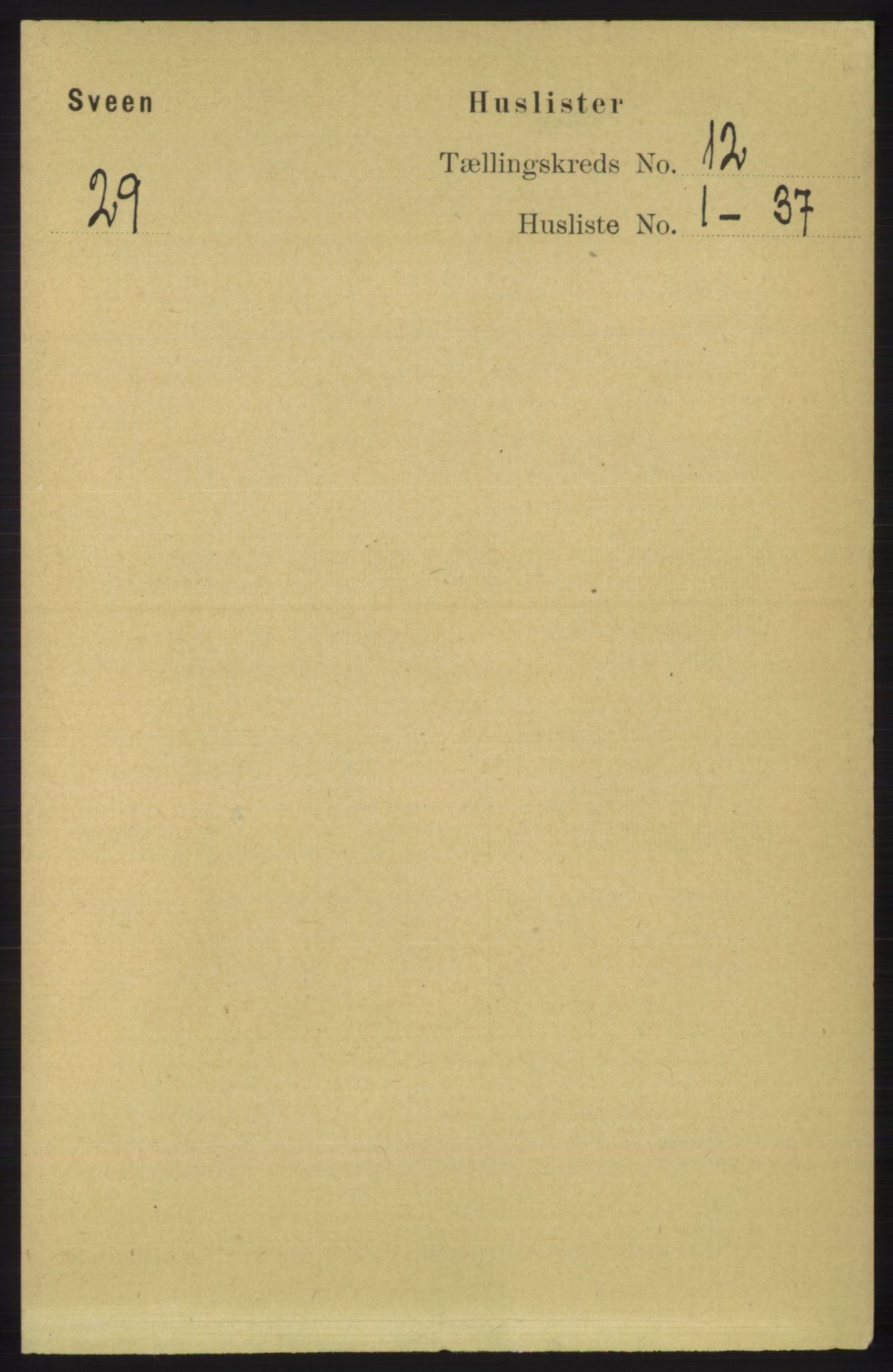 RA, 1891 census for 1216 Sveio, 1891, p. 3391