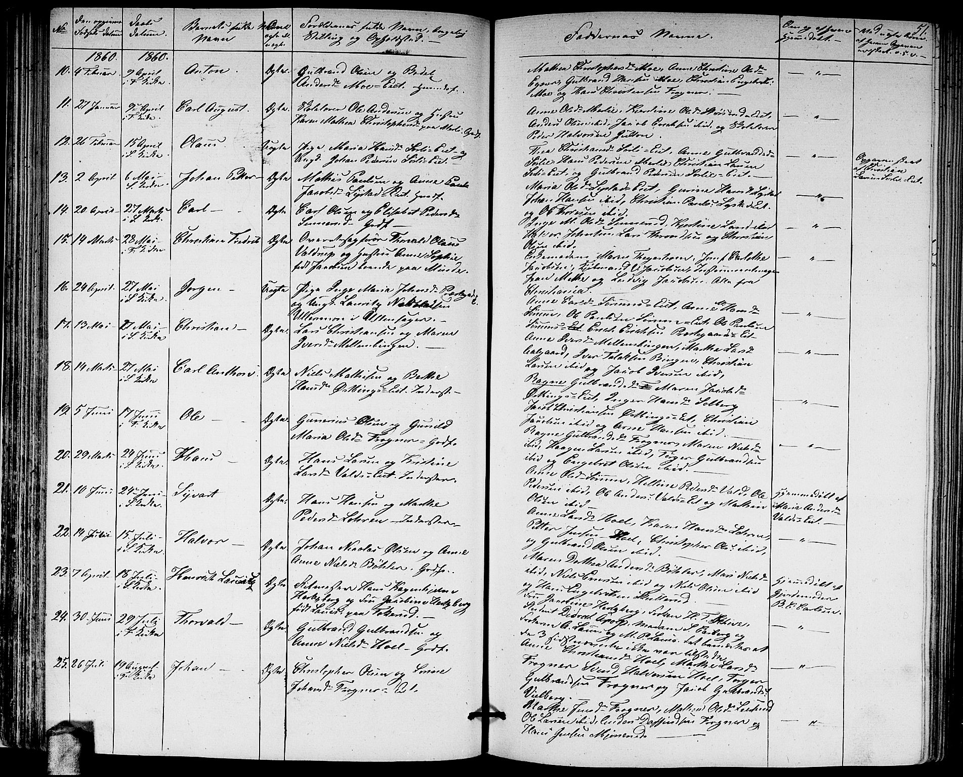 Sørum prestekontor Kirkebøker, AV/SAO-A-10303/G/Ga/L0003: Parish register (copy) no. I 3, 1846-1863, p. 51