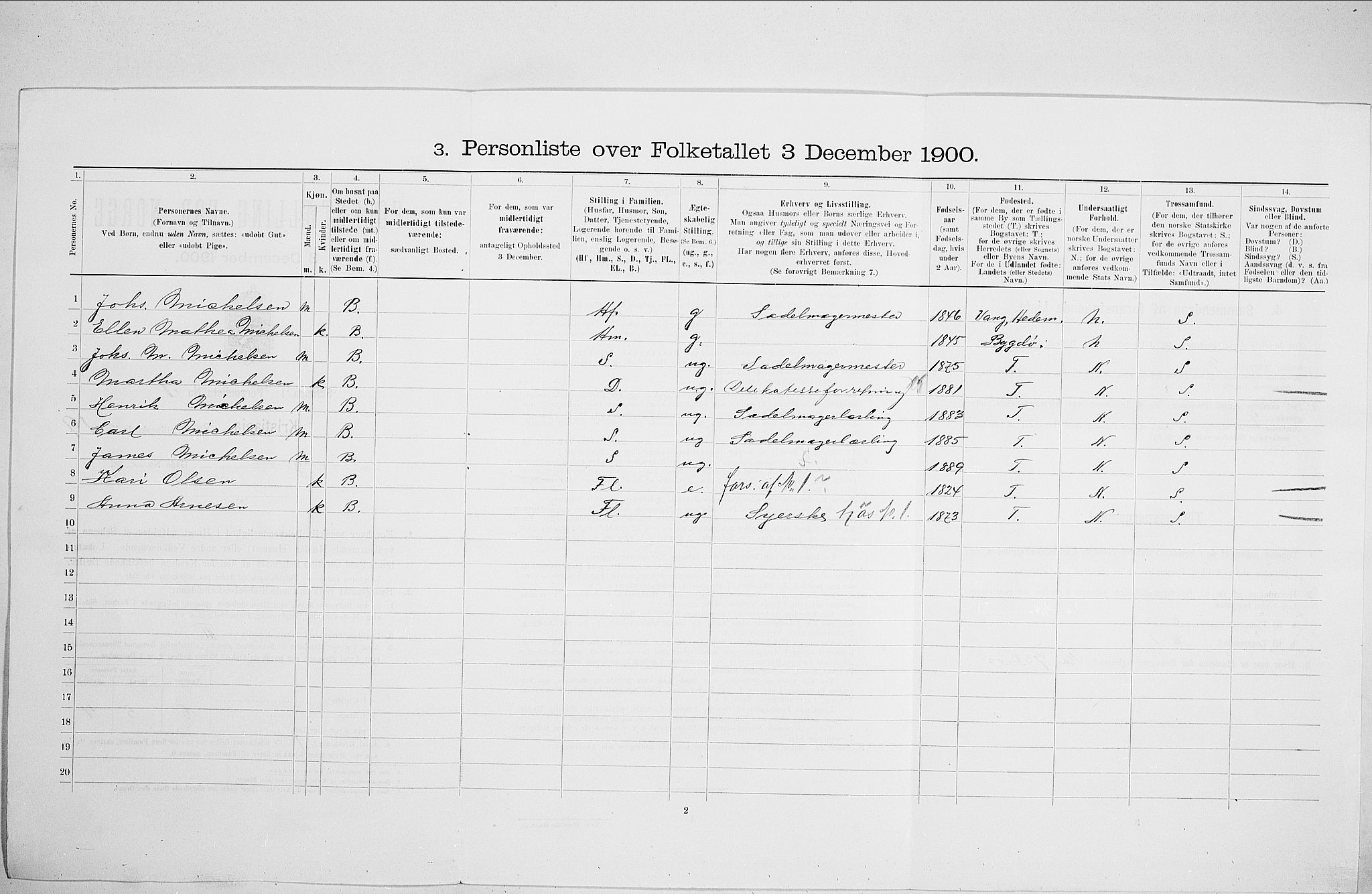 SAO, 1900 census for Kristiania, 1900, p. 48750