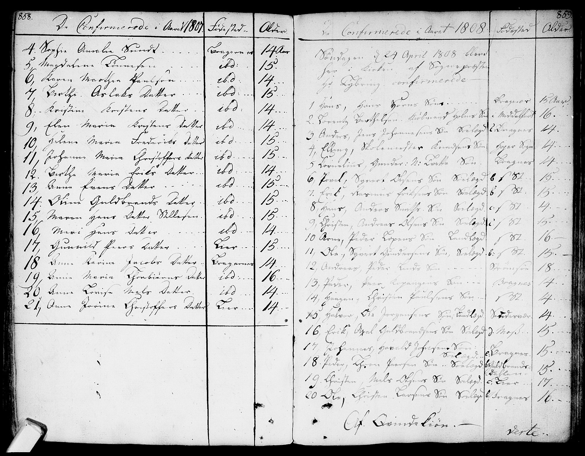 Bragernes kirkebøker, AV/SAKO-A-6/F/Fa/L0006a: Parish register (official) no. I 6, 1782-1814, p. 858-859