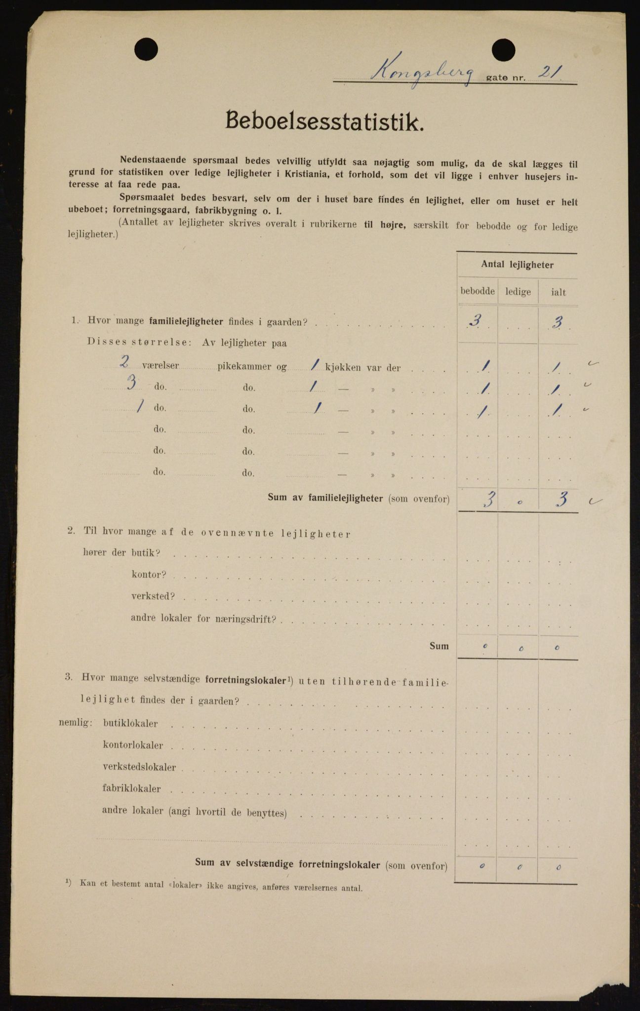 OBA, Municipal Census 1909 for Kristiania, 1909, p. 48640