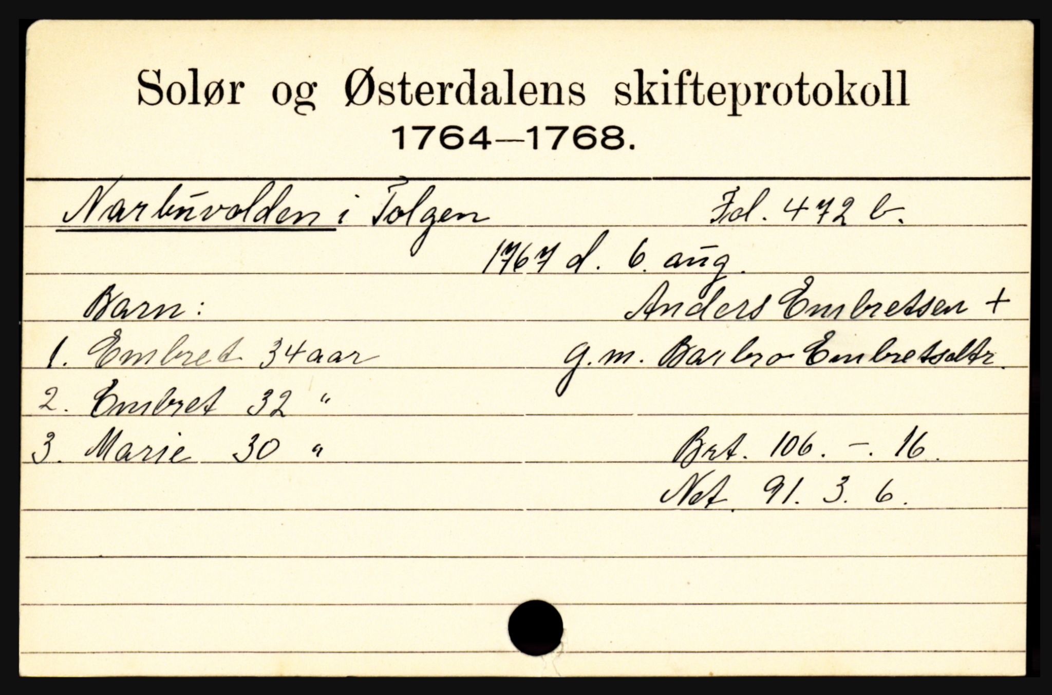 Solør og Østerdalen sorenskriveri, SAH/TING-024/J, 1716-1774, p. 4087