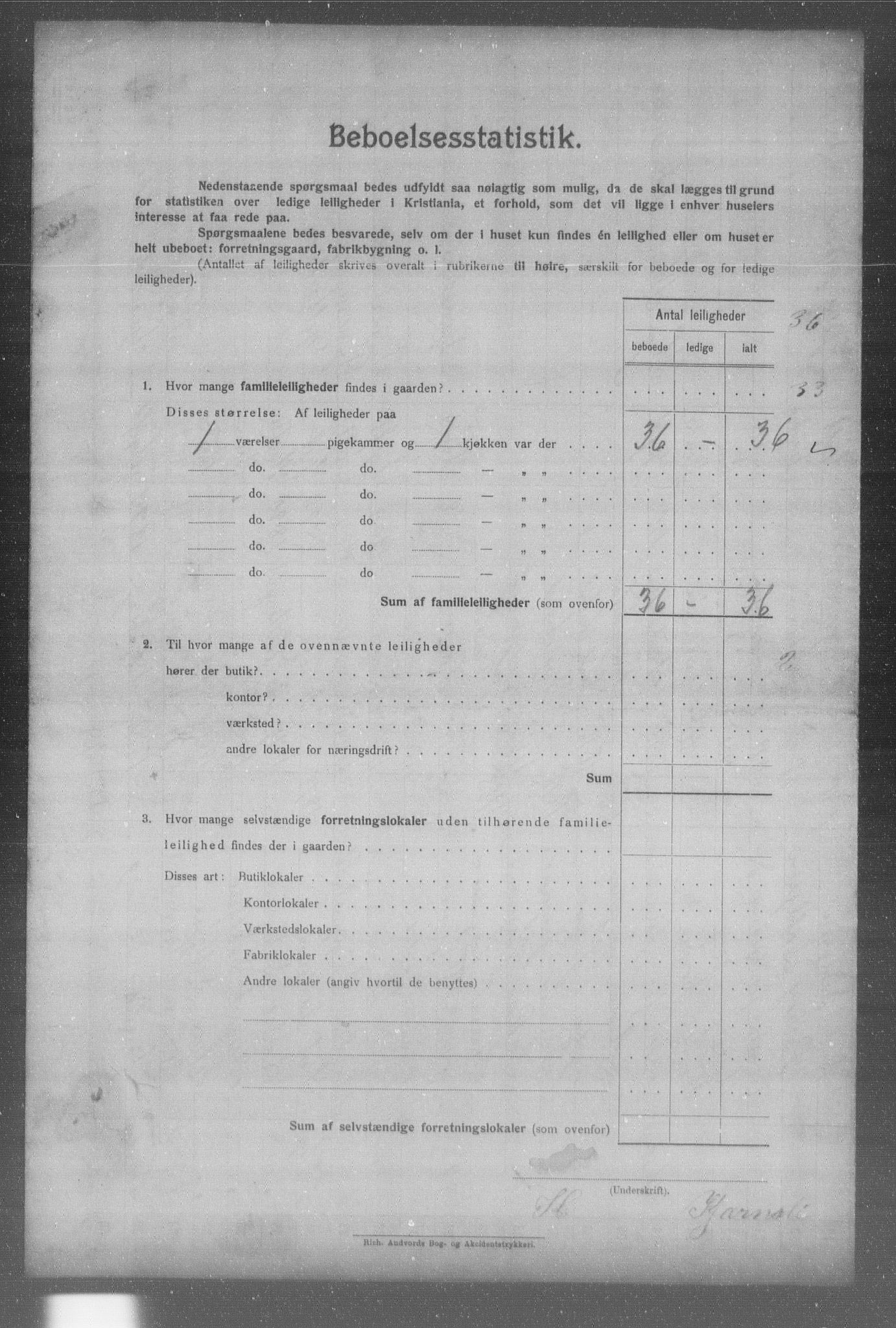 OBA, Municipal Census 1904 for Kristiania, 1904, p. 542