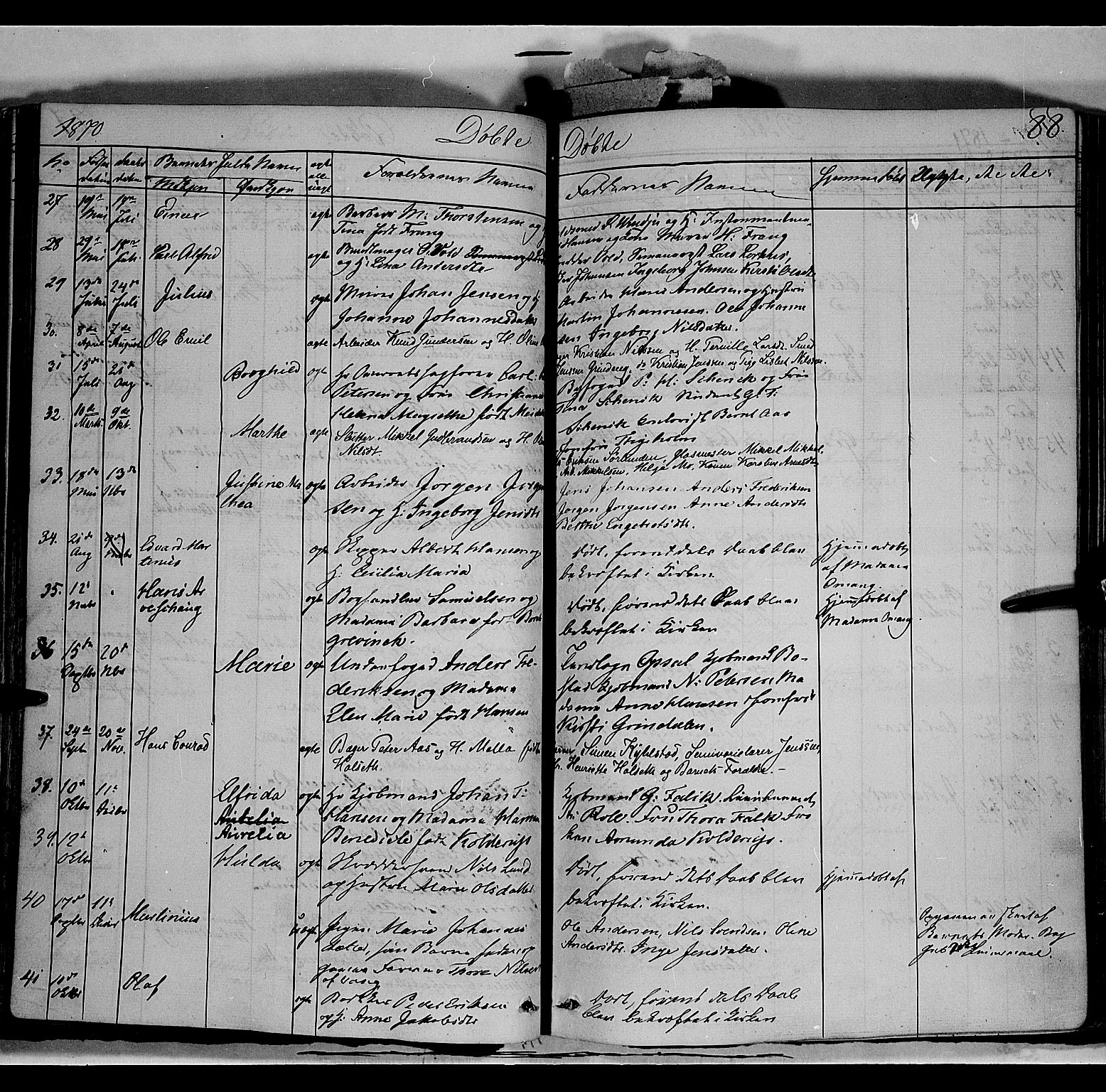 Vang prestekontor, Hedmark, AV/SAH-PREST-008/H/Ha/Haa/L0011: Parish register (official) no. 11, 1852-1877, p. 88