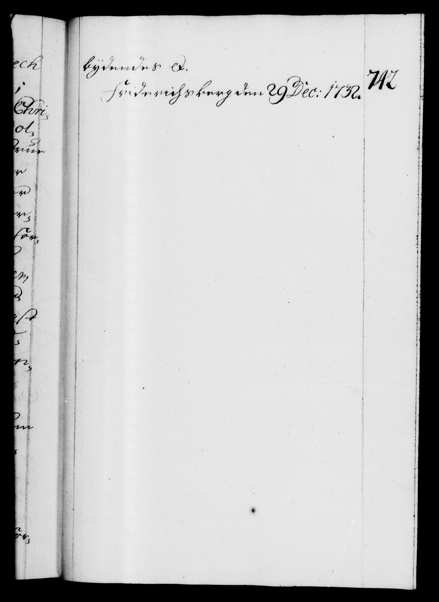 Danske Kanselli 1572-1799, AV/RA-EA-3023/F/Fc/Fca/Fcaa/L0027: Norske registre, 1730-1732, p. 742a