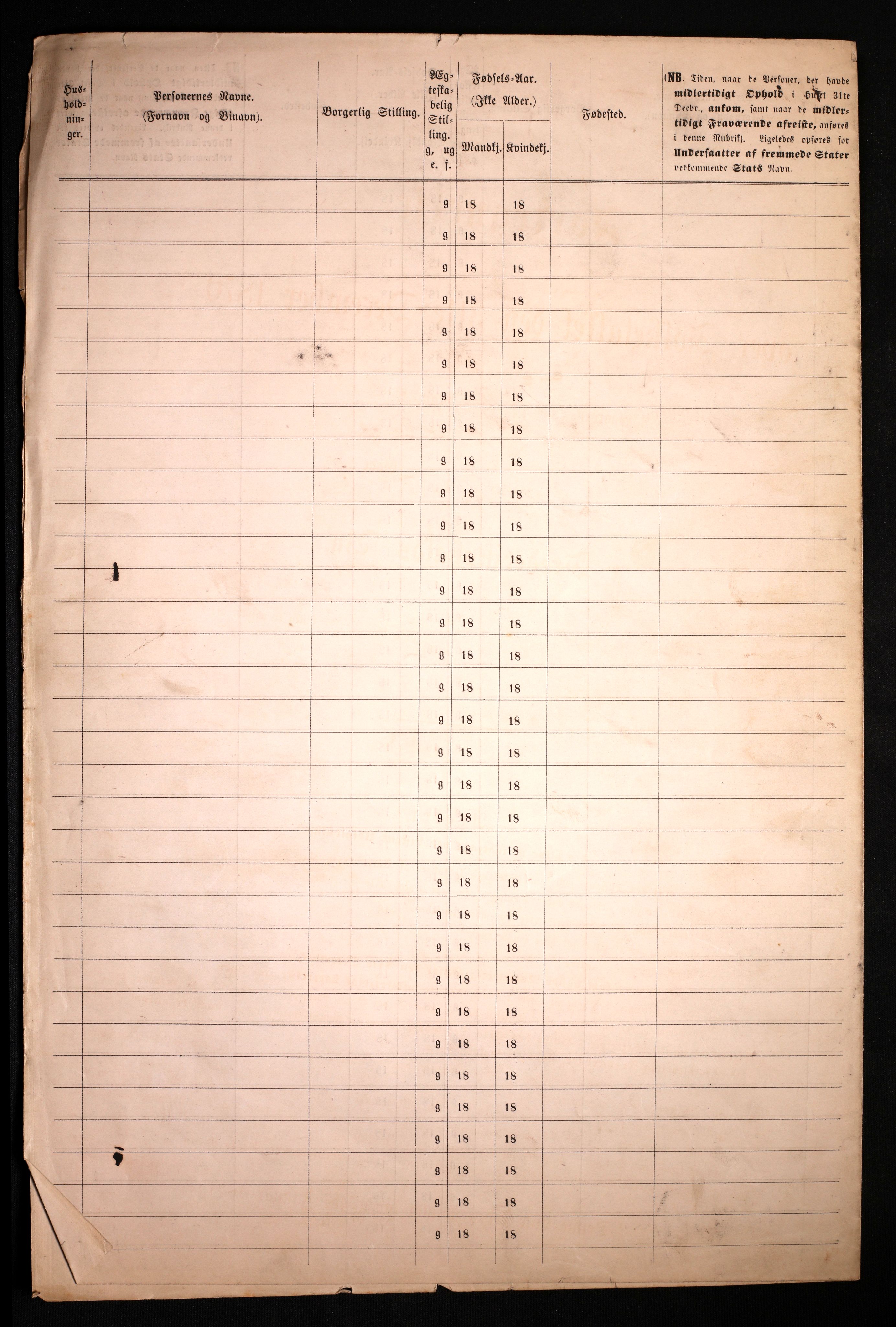 RA, 1870 census for 0101 Fredrikshald, 1870, p. 1841