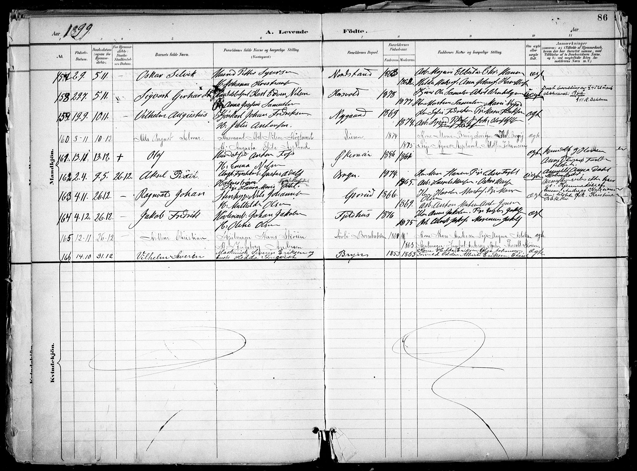 Østre Aker prestekontor Kirkebøker, AV/SAO-A-10840/F/Fa/L0010: Parish register (official) no. I 10, 1895-1912, p. 86